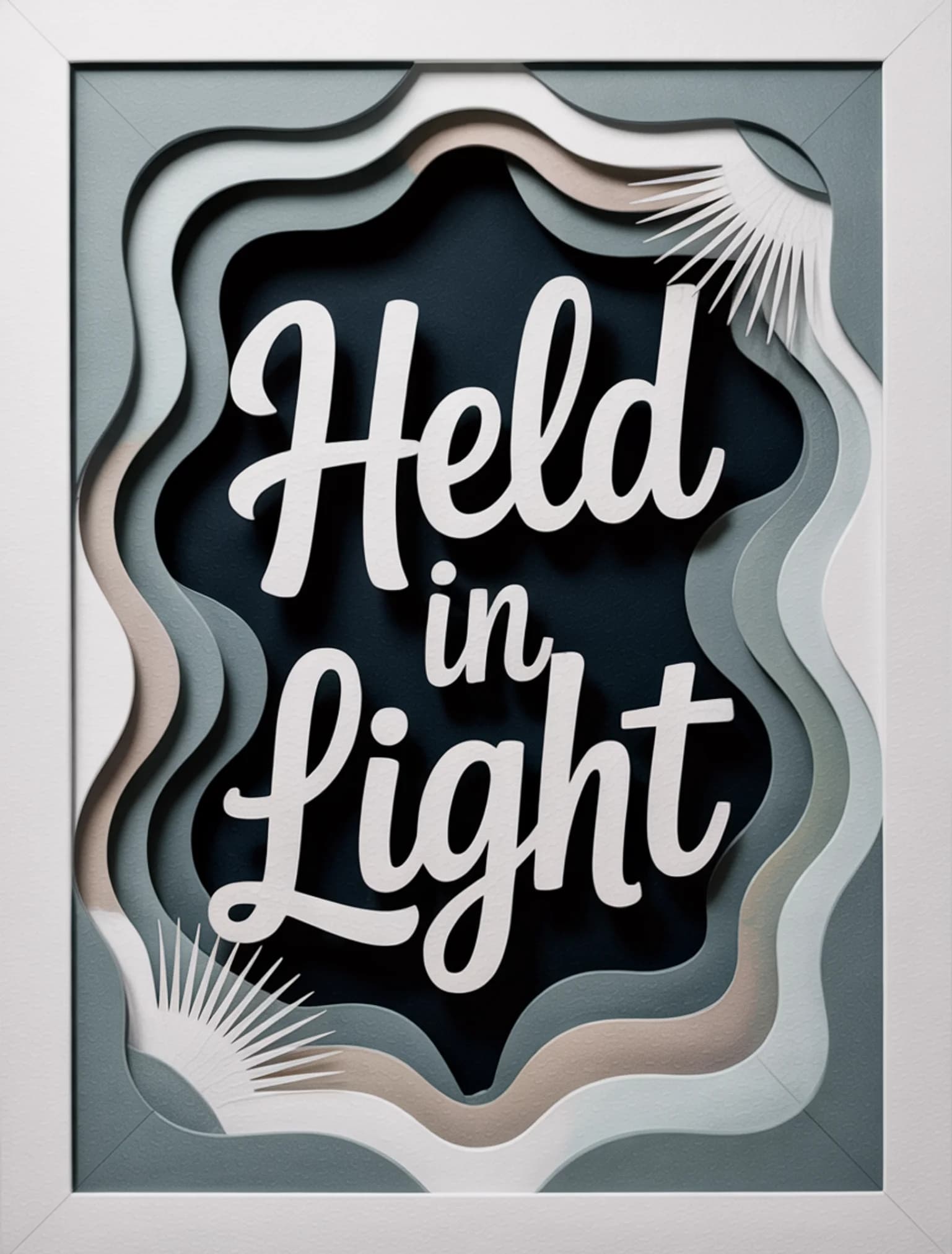 Held In Light Shadow Box