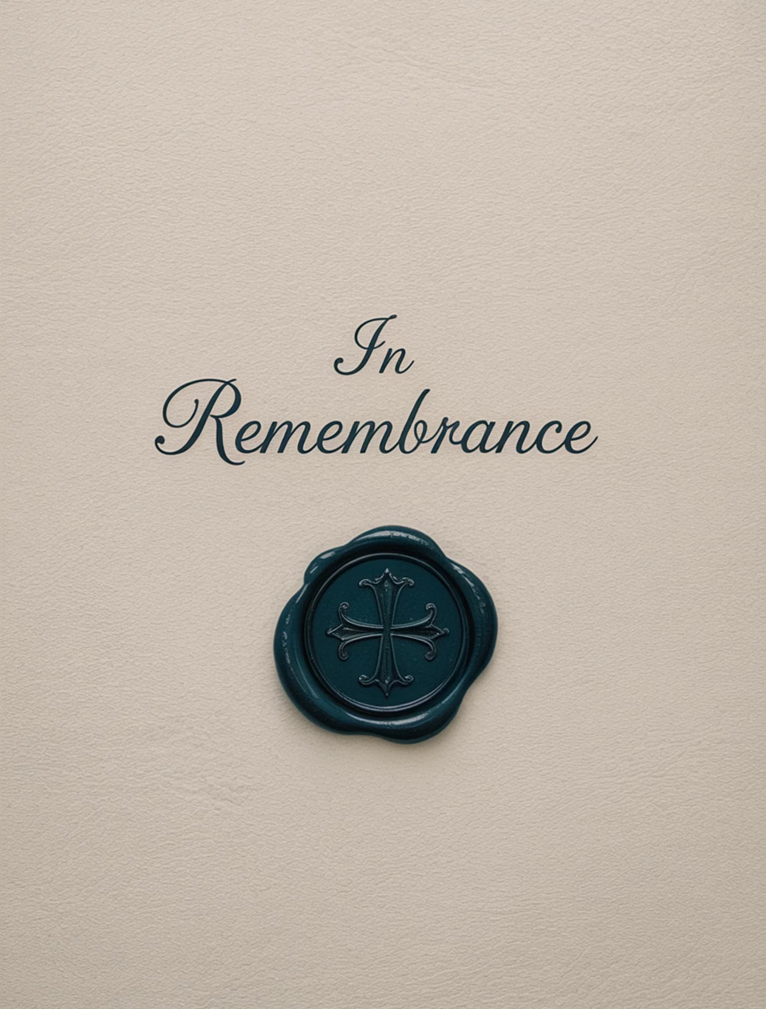 In Remembrance Wax Seal
