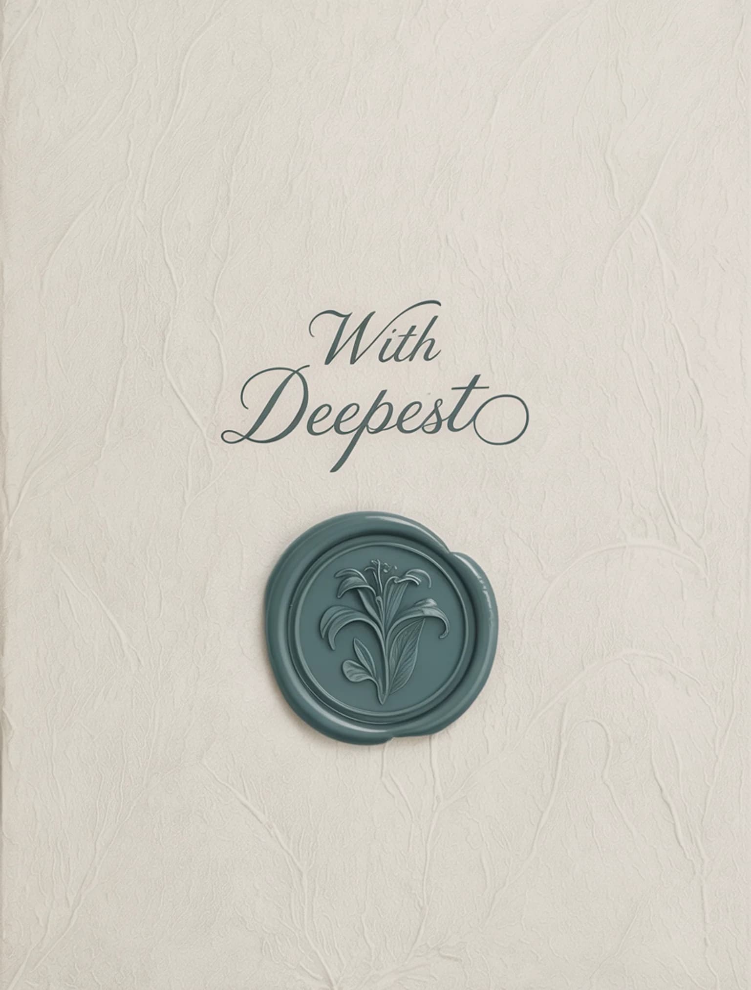 With Deepest Wax Seal