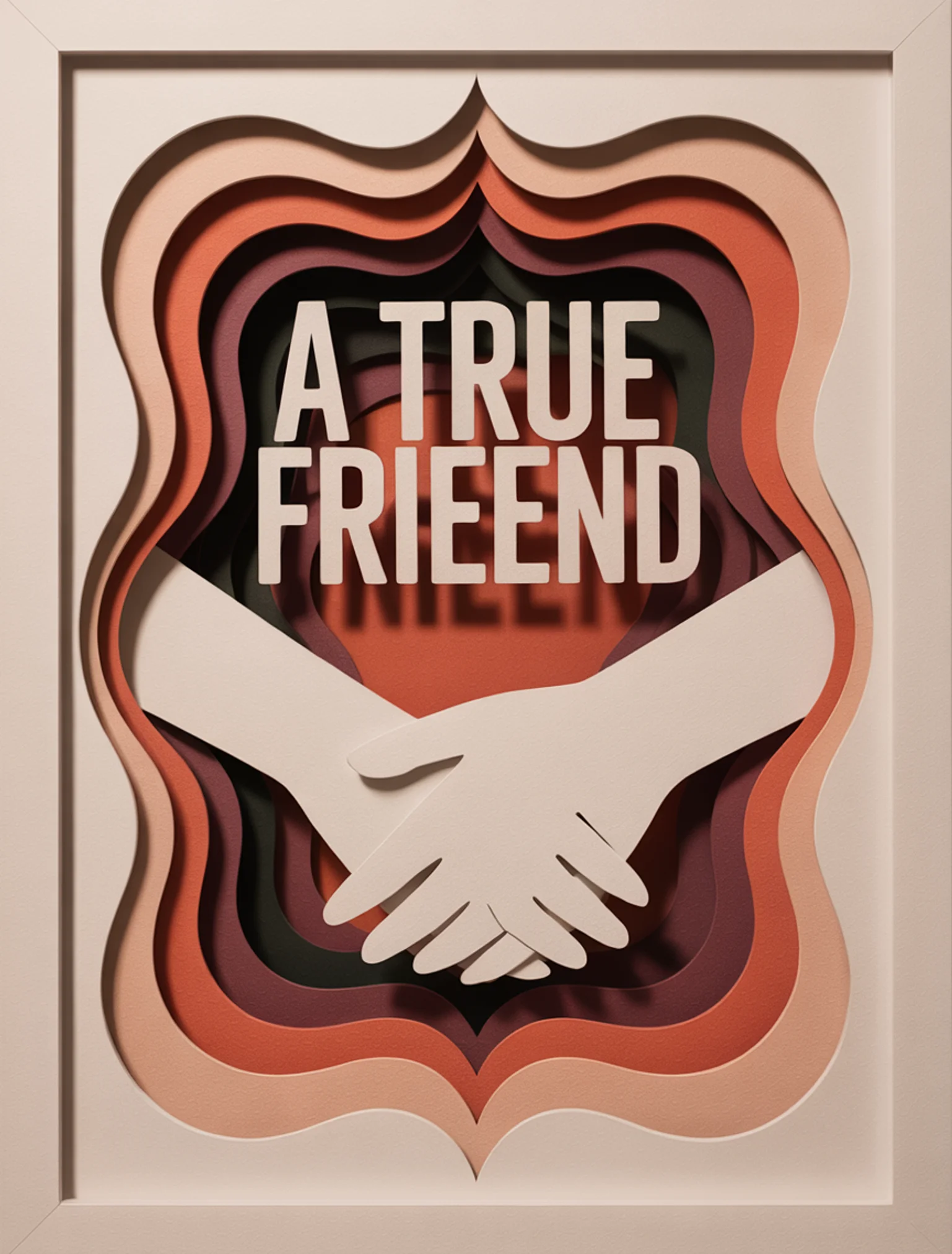 A True Friend Shadow Box