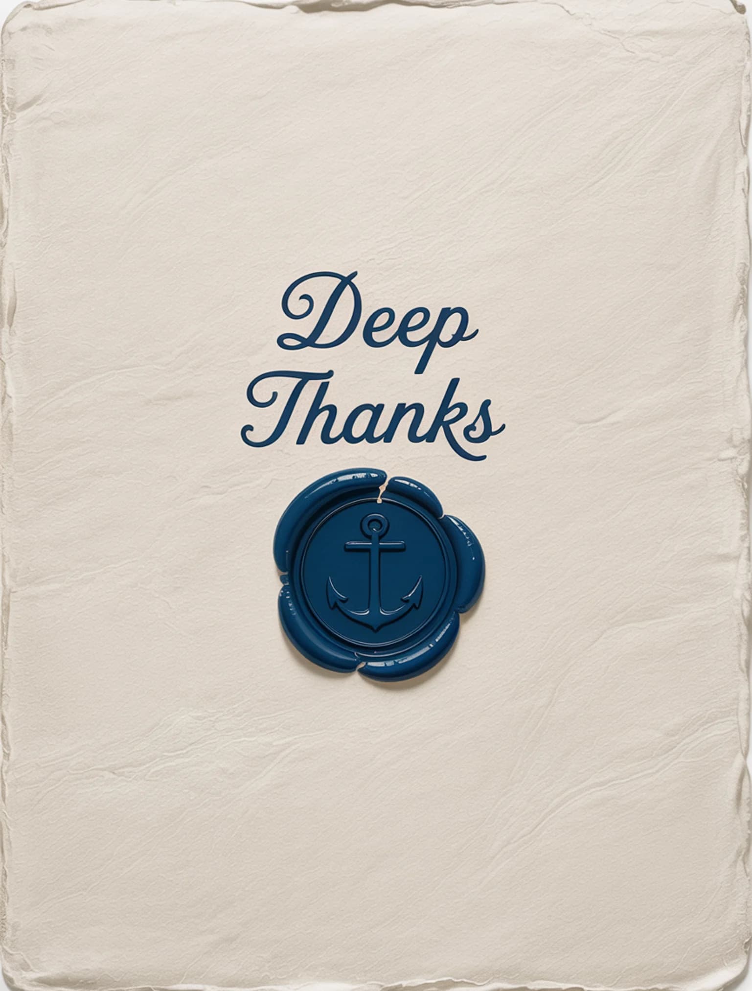 Deep Thanks Wax Seal