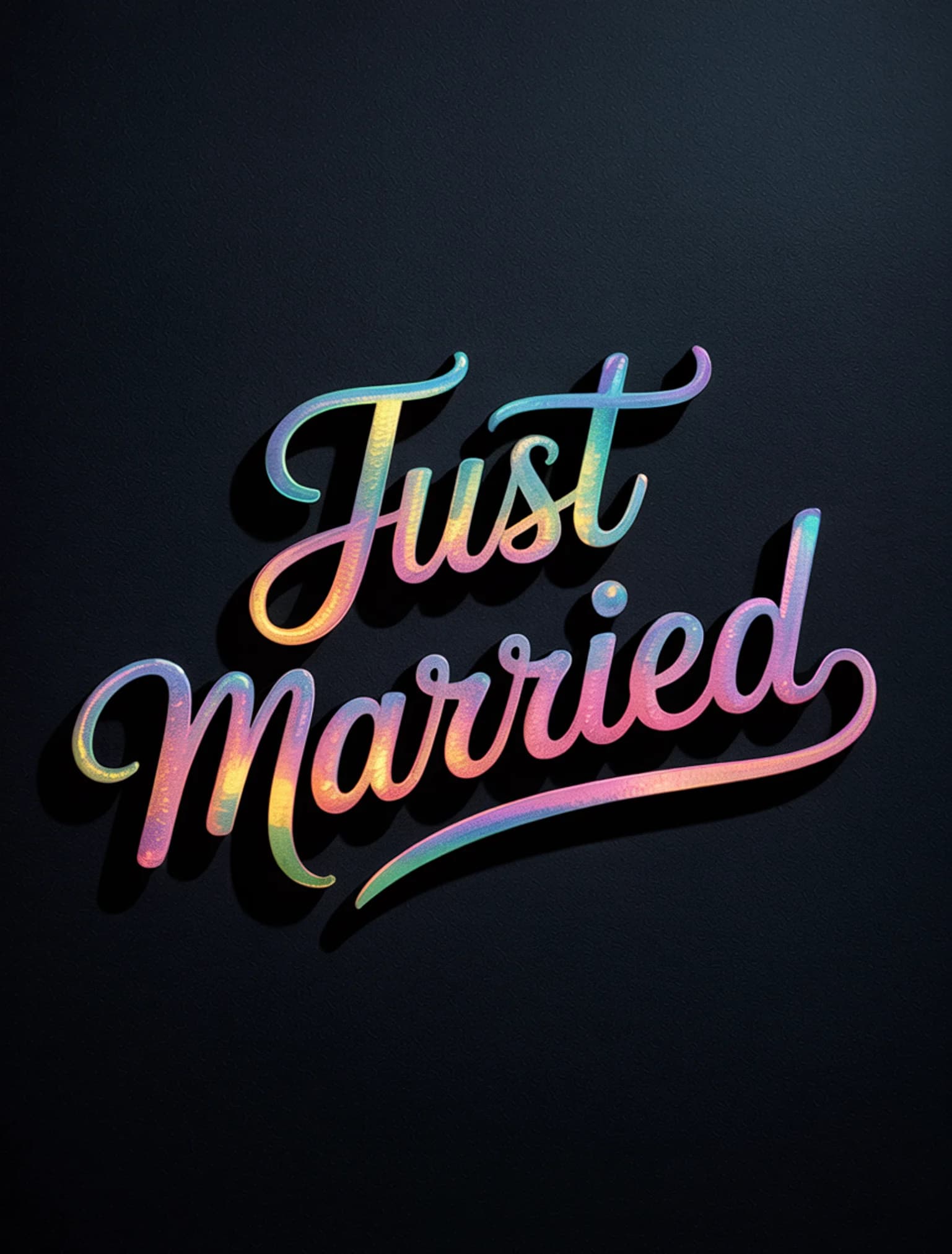 Just Married Holographic