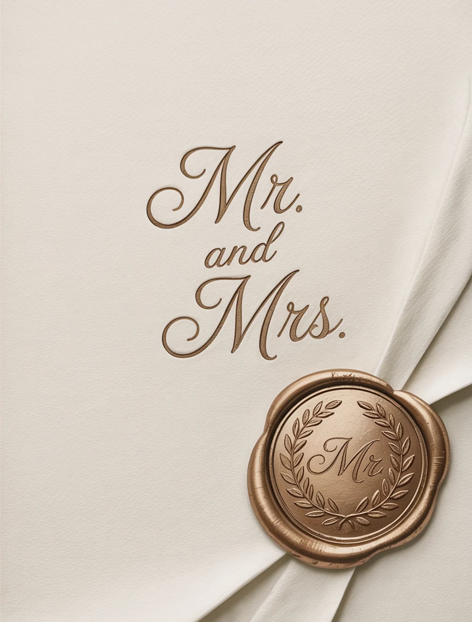 Mr And Mrs Wax Seal