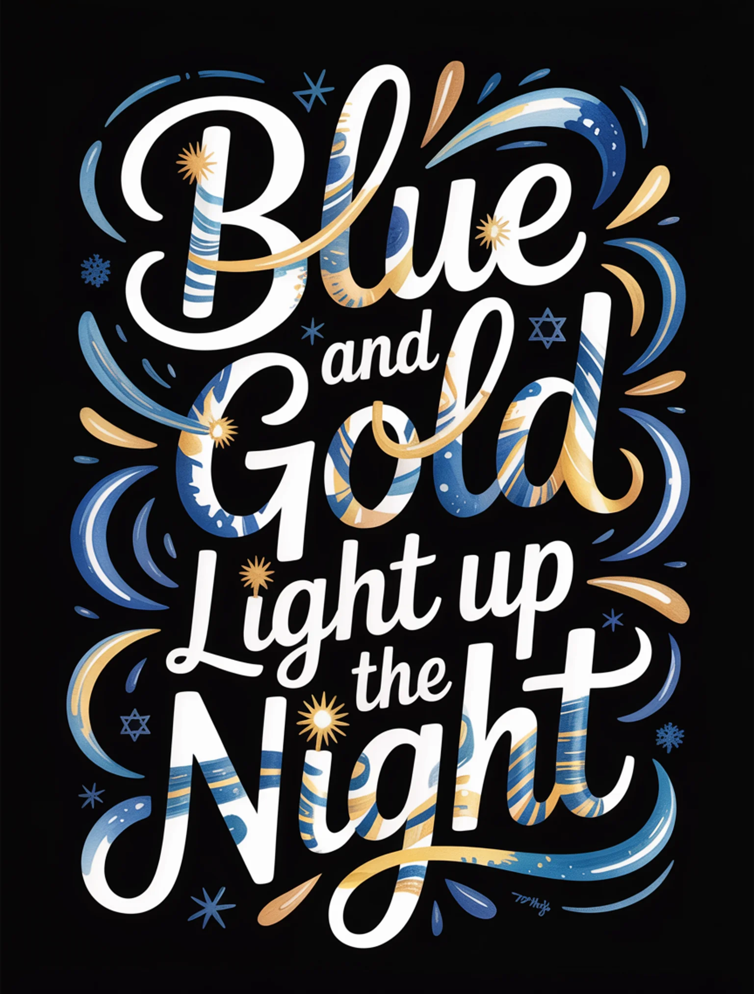 Blue and Gold Night