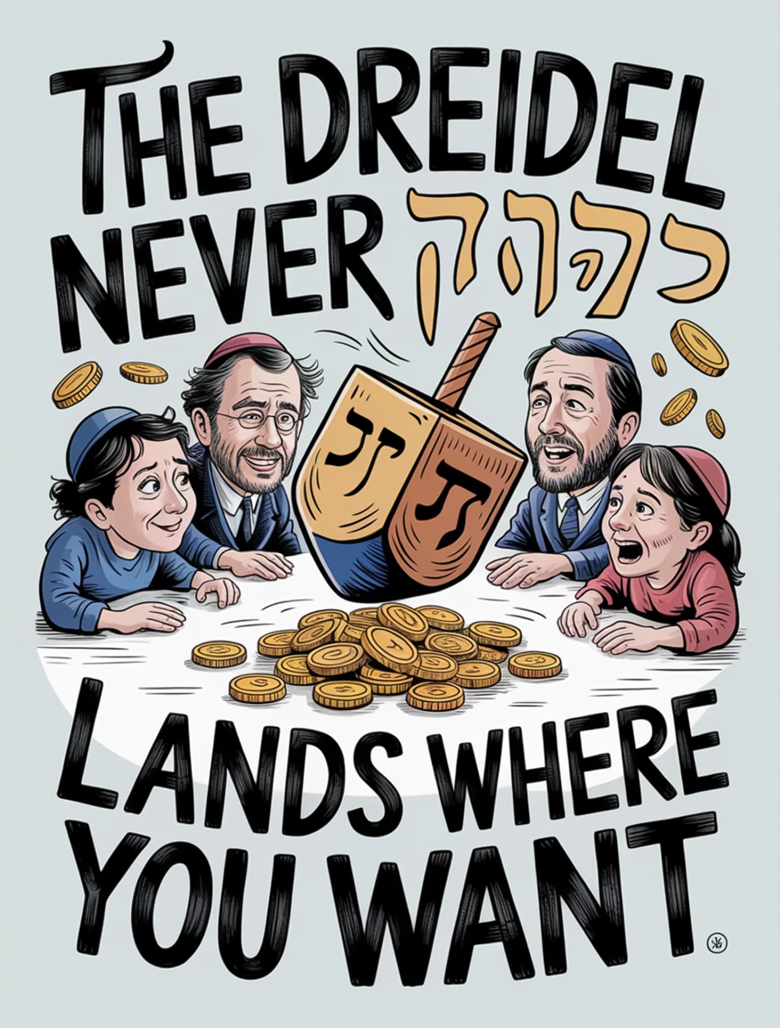 Dreidel Never Lands Right