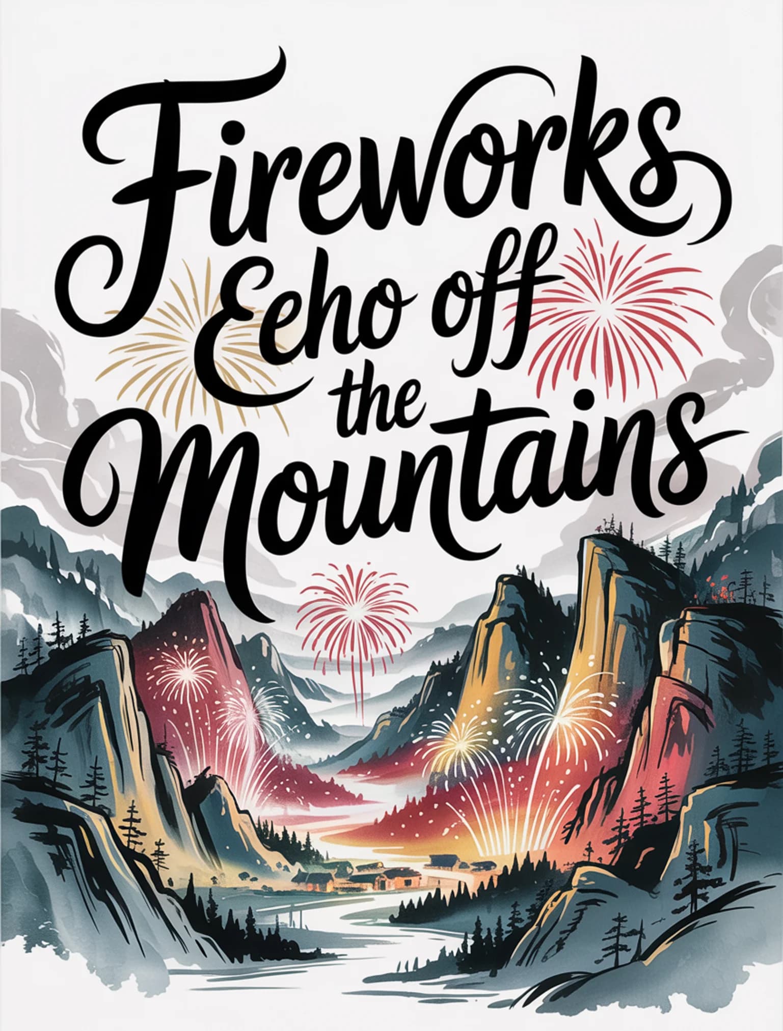 Fireworks Echo the Mountains