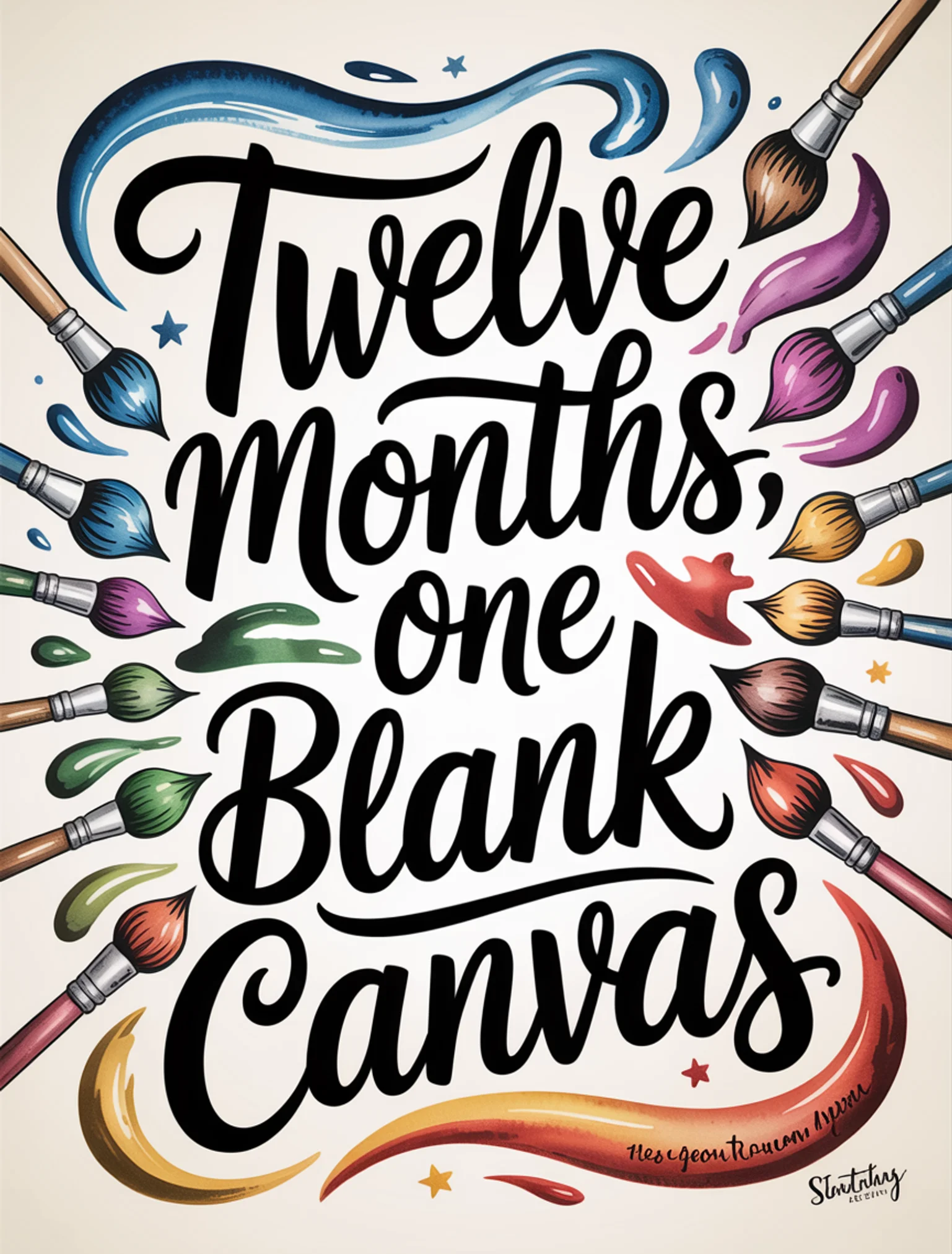 Twelve Months, One Canvas