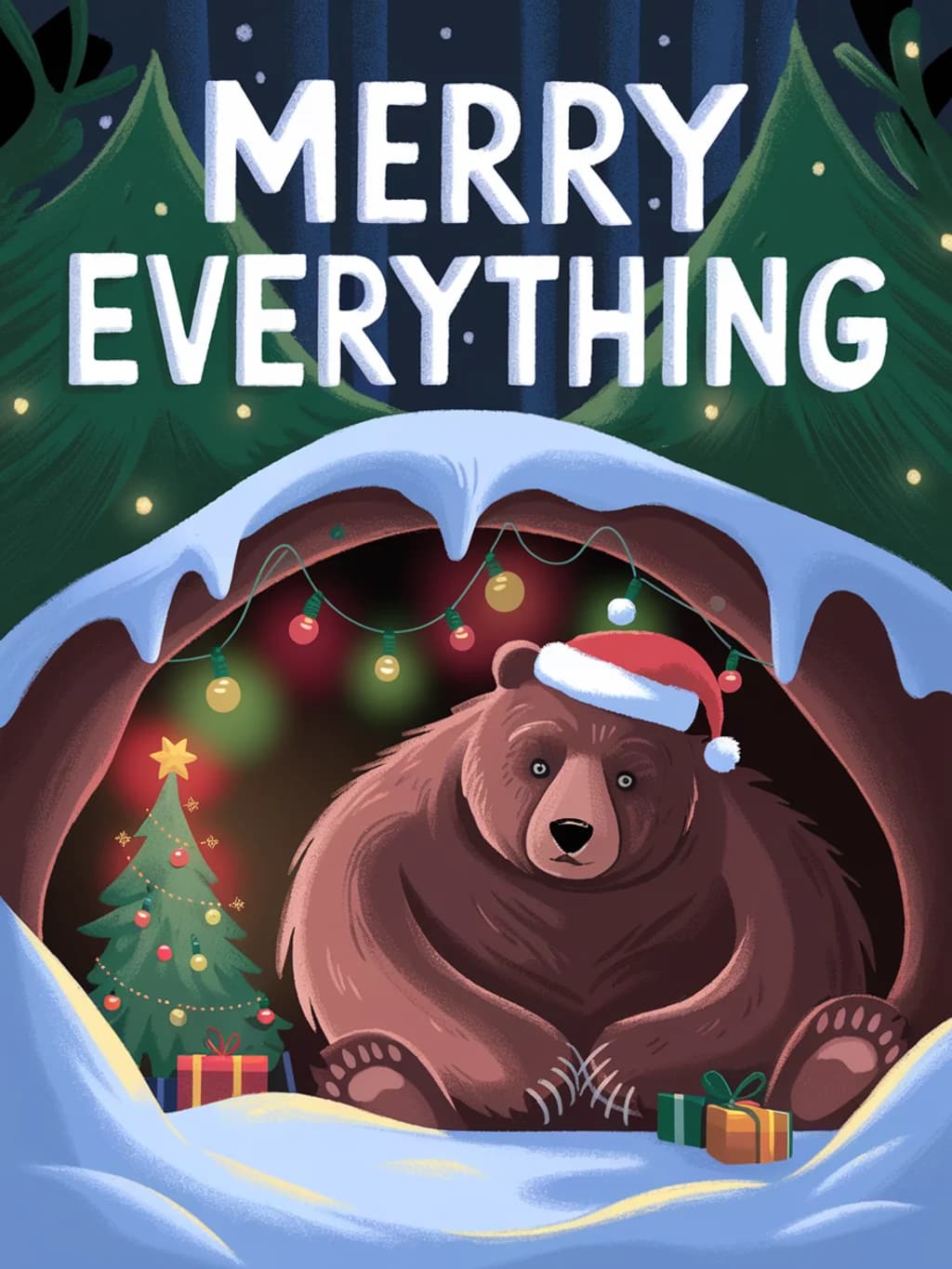 Bear Christmas Hibernate