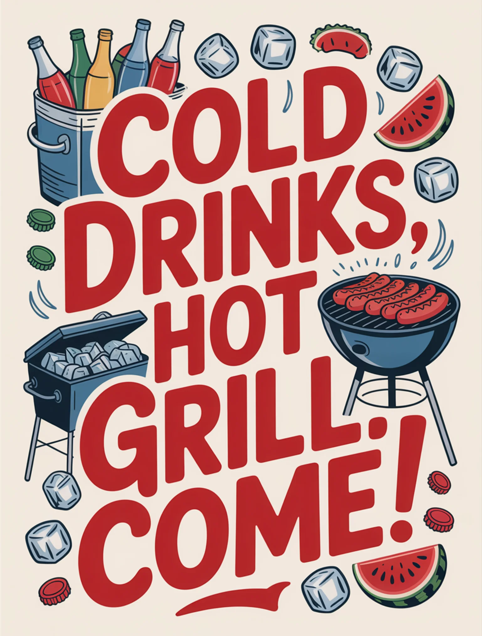 Cold Drinks Hot Grill