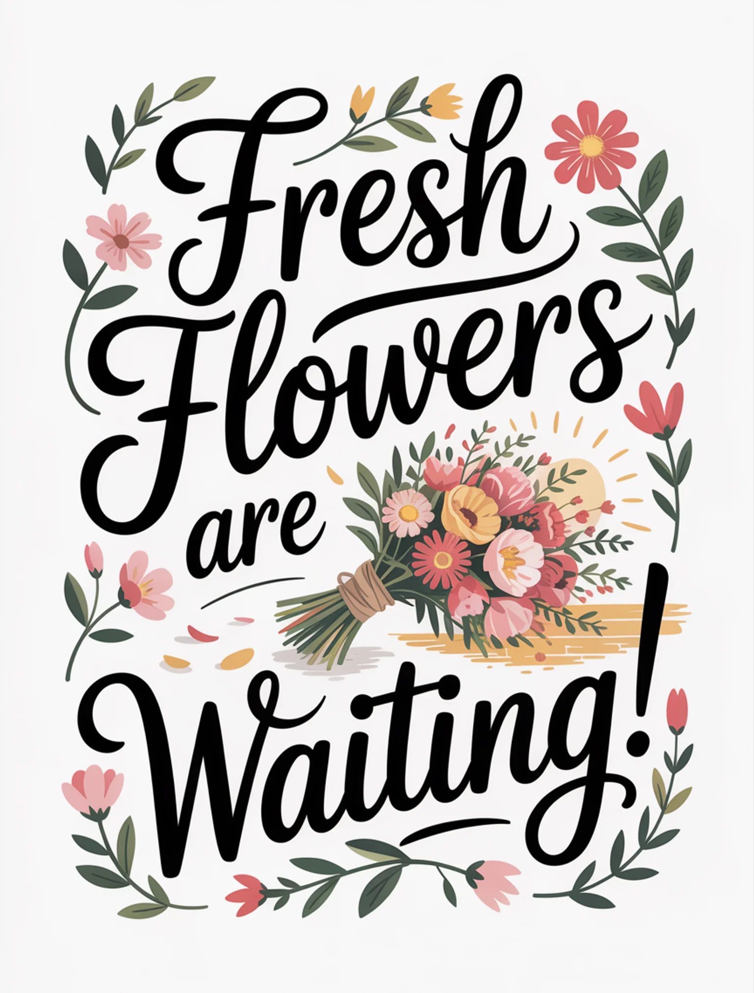 Fresh Flowers Waiting