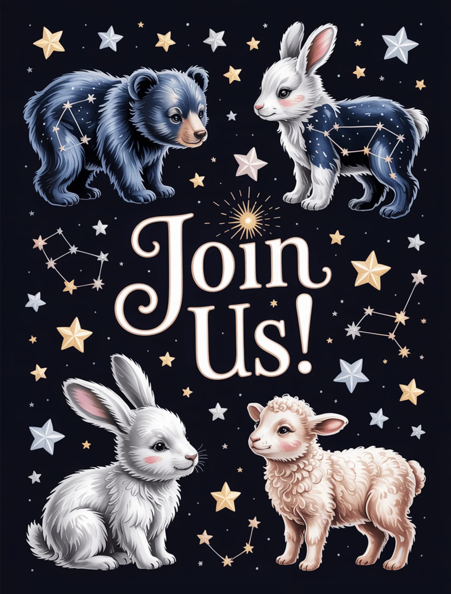 Constellation Night Sky