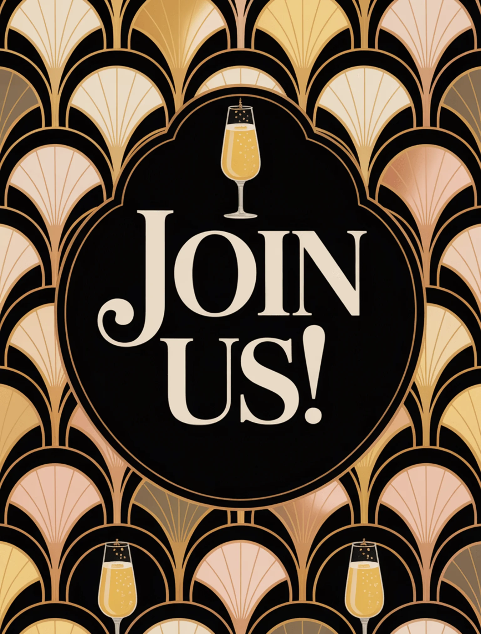 Art Deco Golden Gatsby