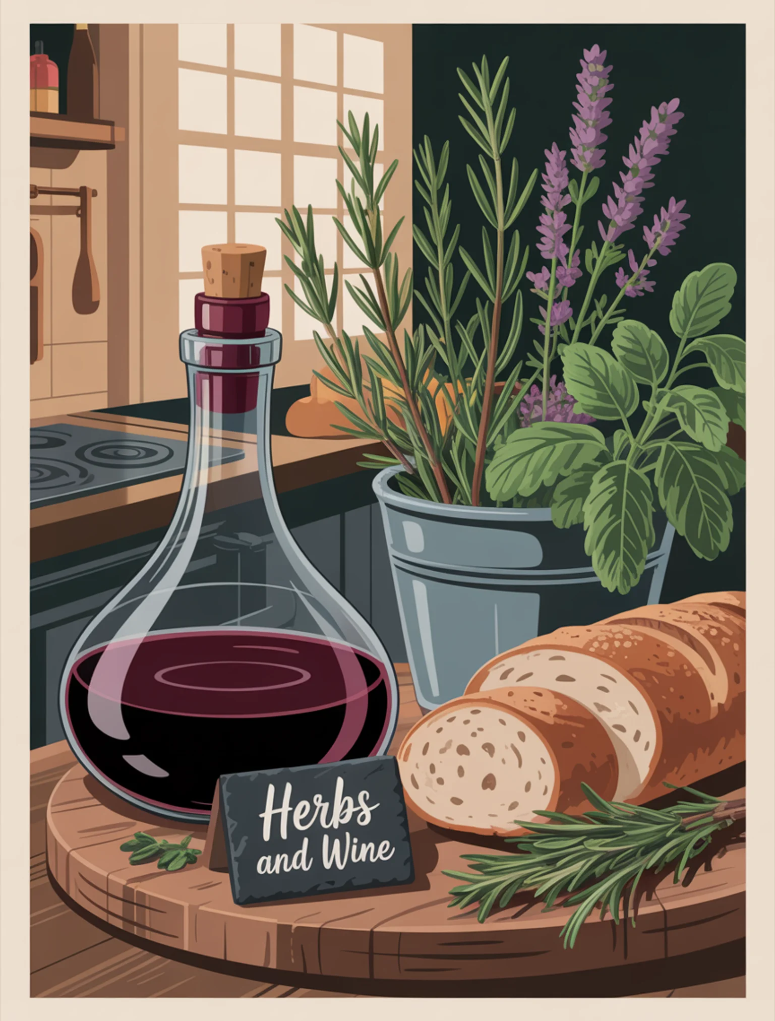 Herbs And Wine