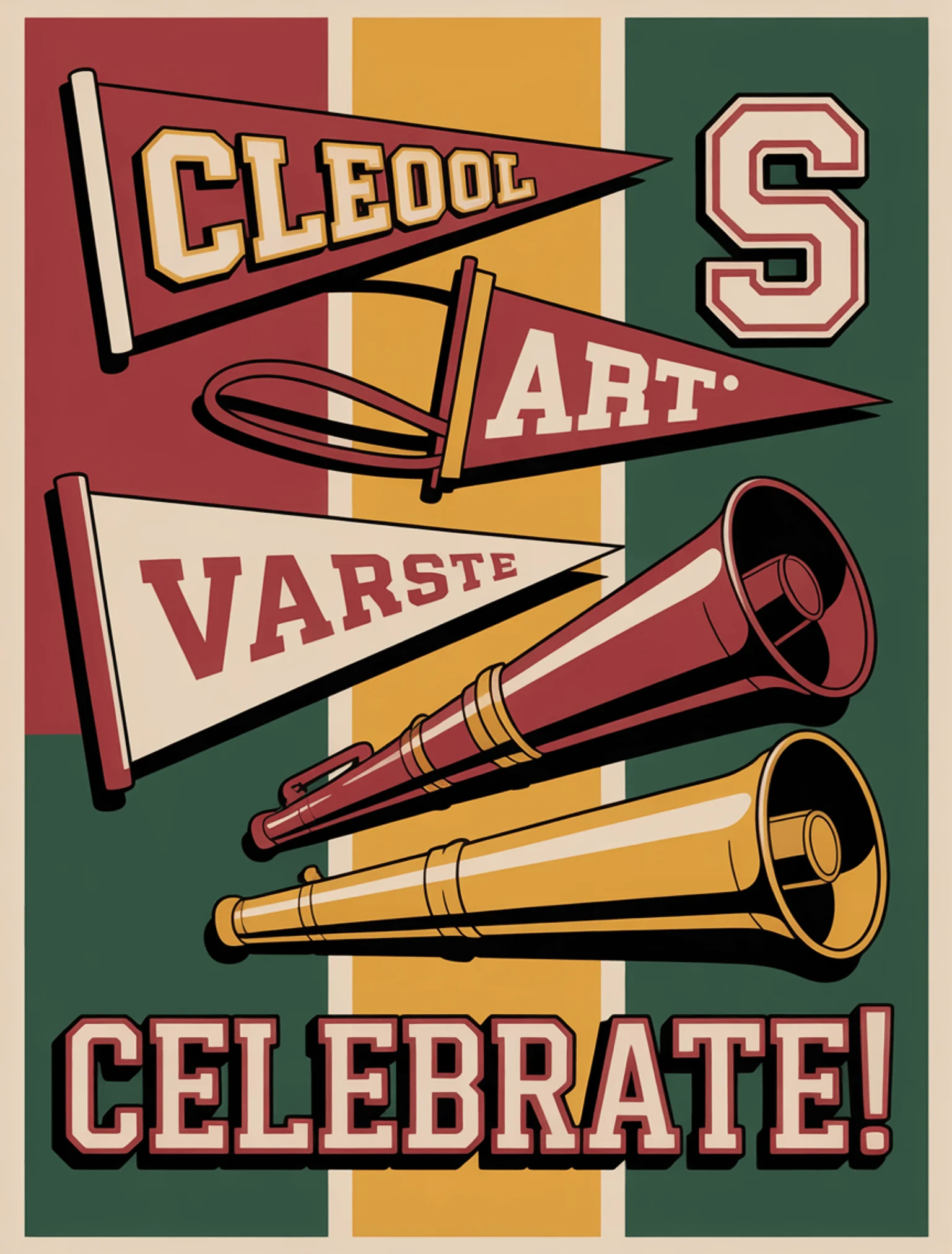 Retro Pennant School