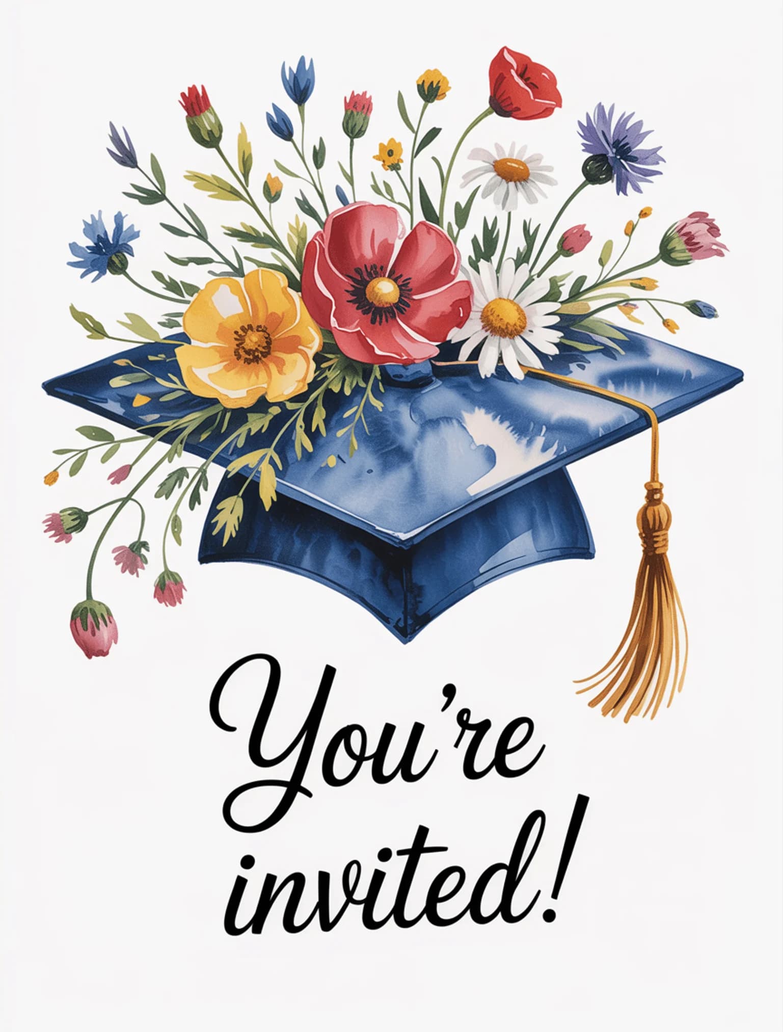 Watercolor Florals Cap