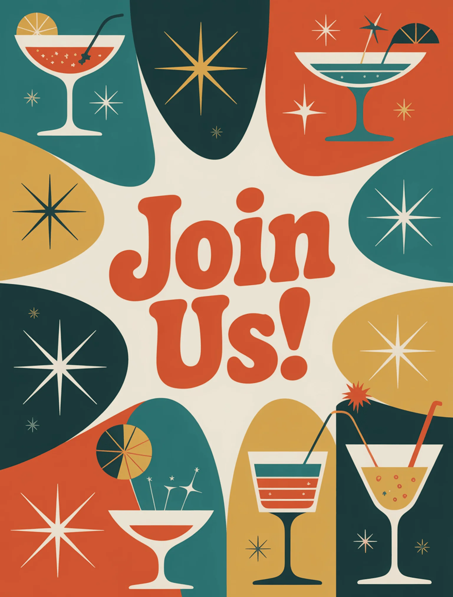 Retro Midcentury Party