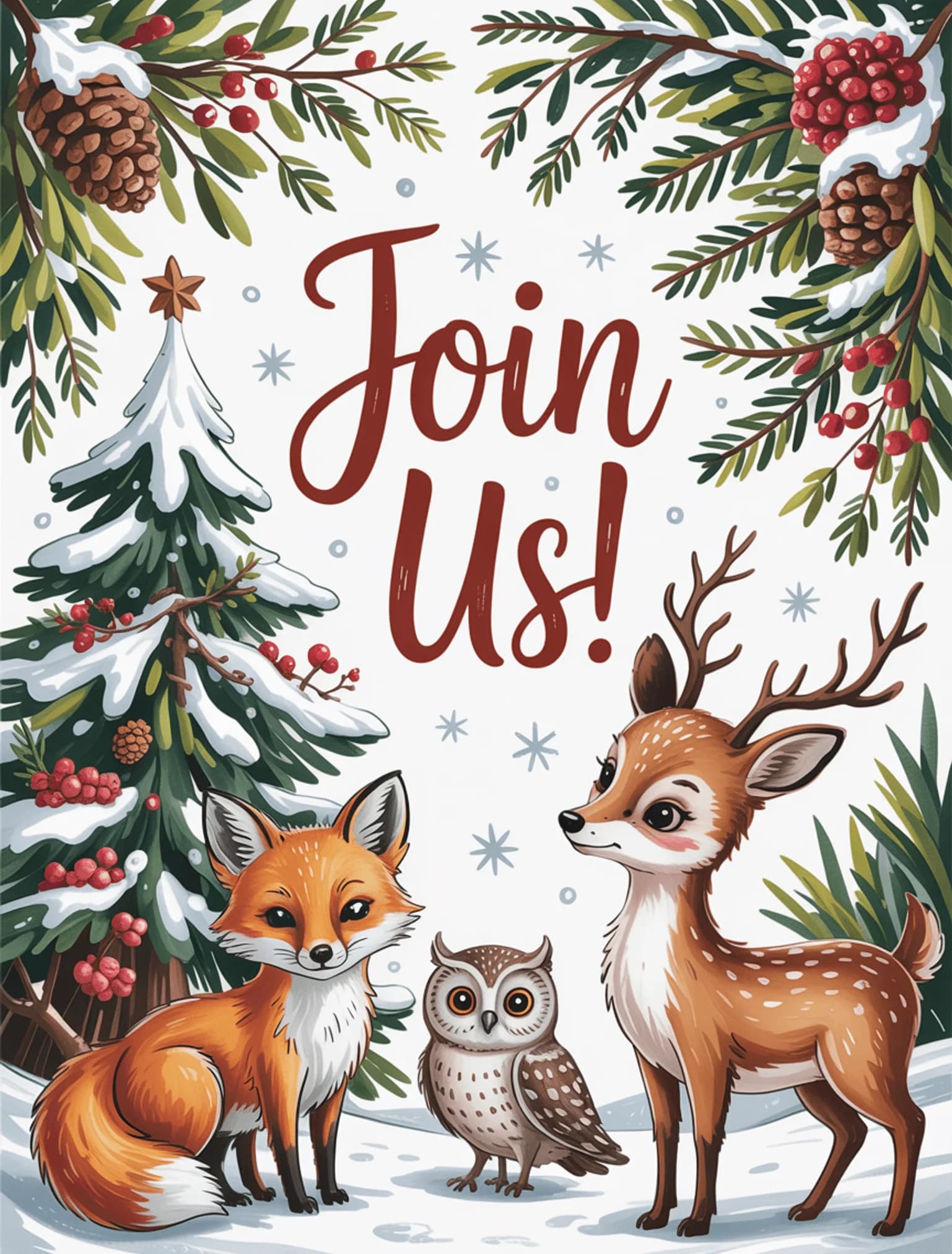 Winter Woodland Animals