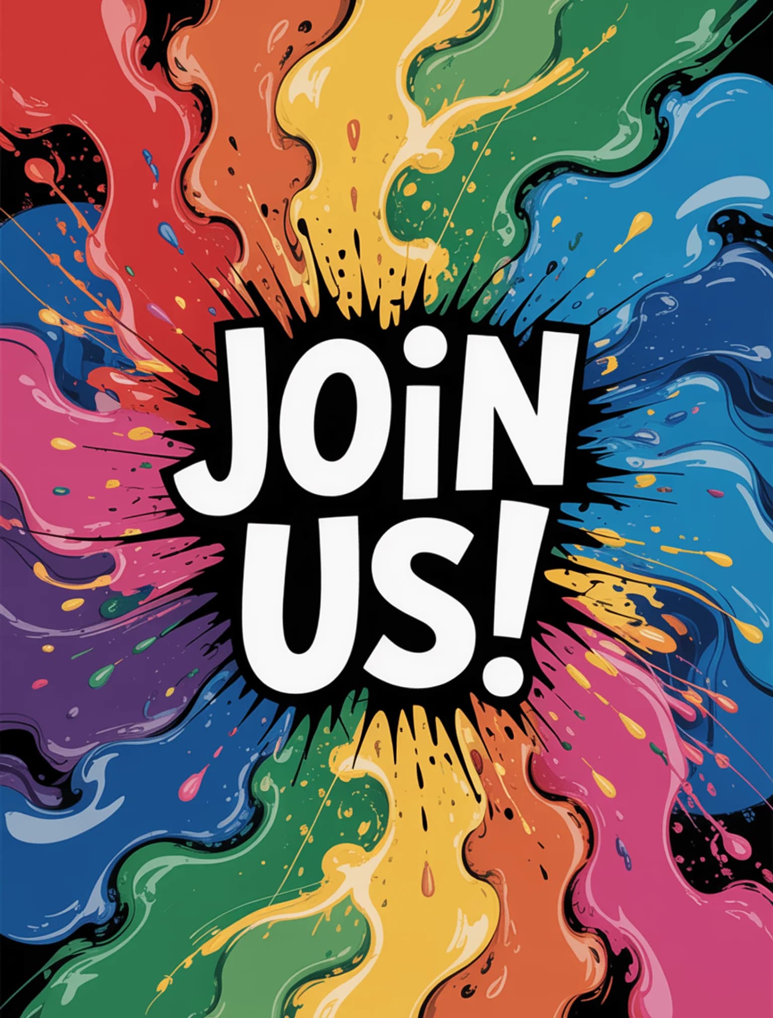 Abstract Splash Paint