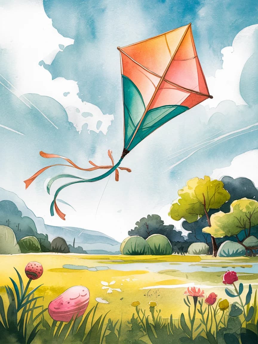 Kite in a Breezy Sky