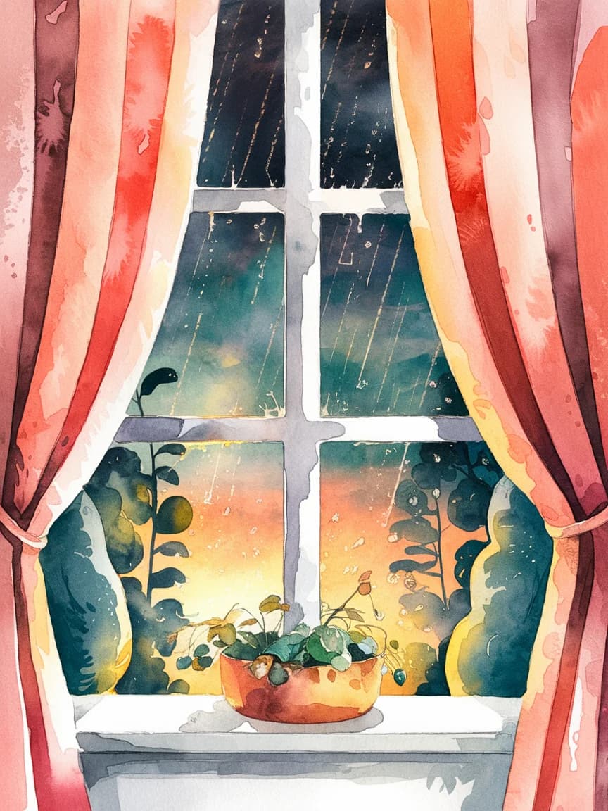 Rainy Window Warmth