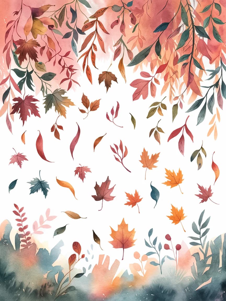 Autumn Leaves Falling
