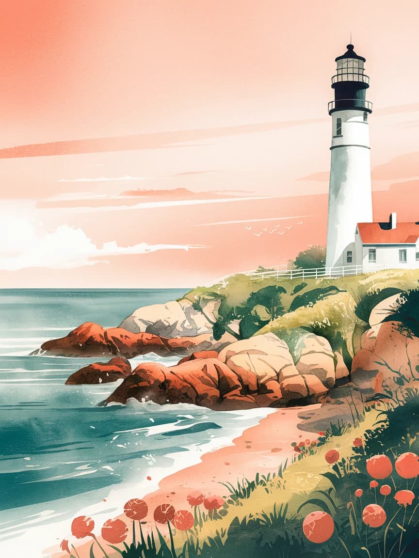 Lighthouse at Golden Hour