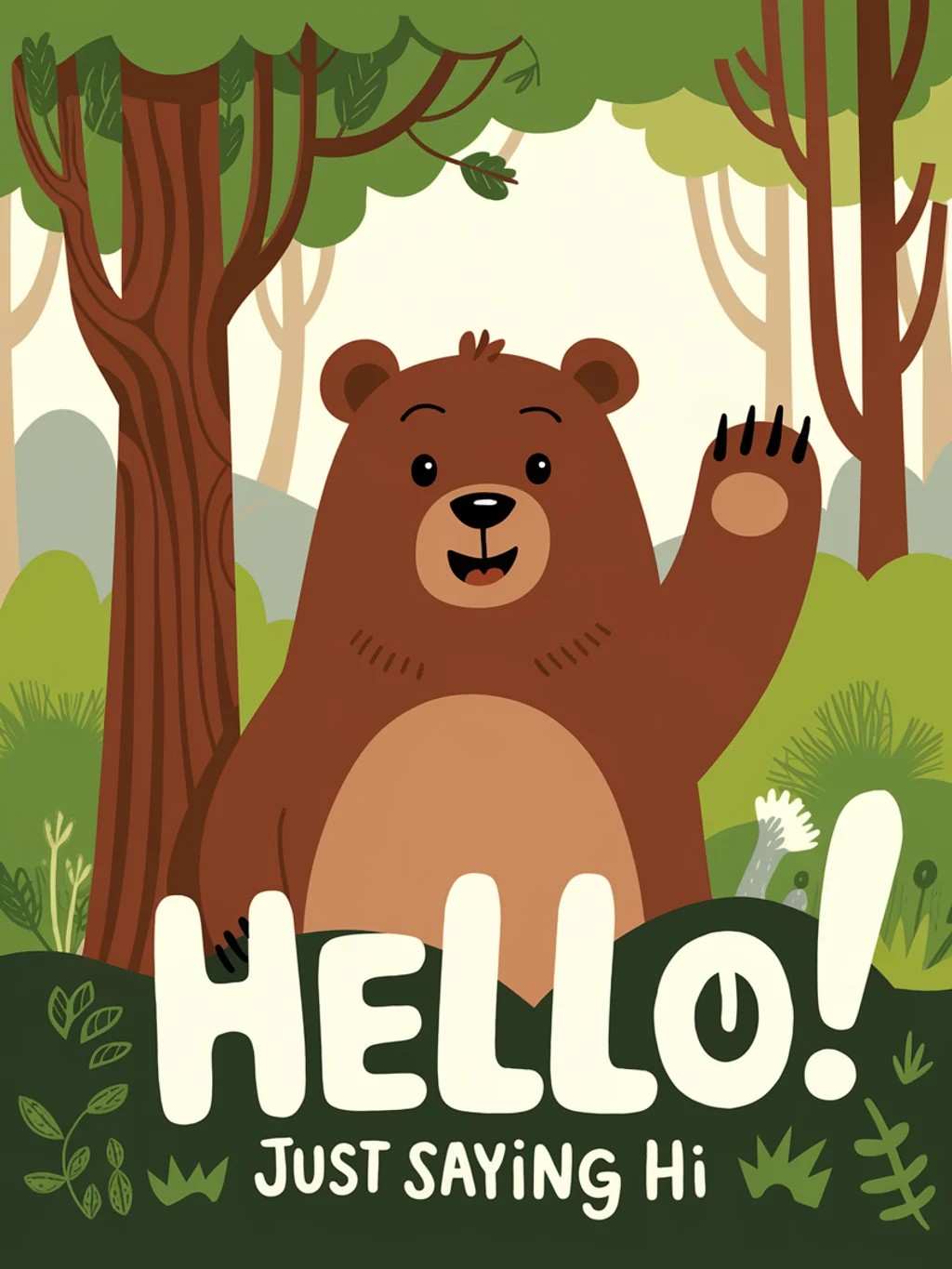 Bear Wave Hello
