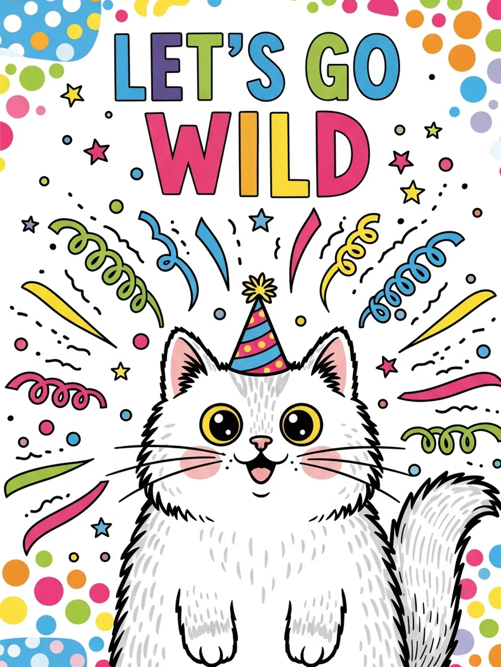 Lets Go Wild Birthday Cat