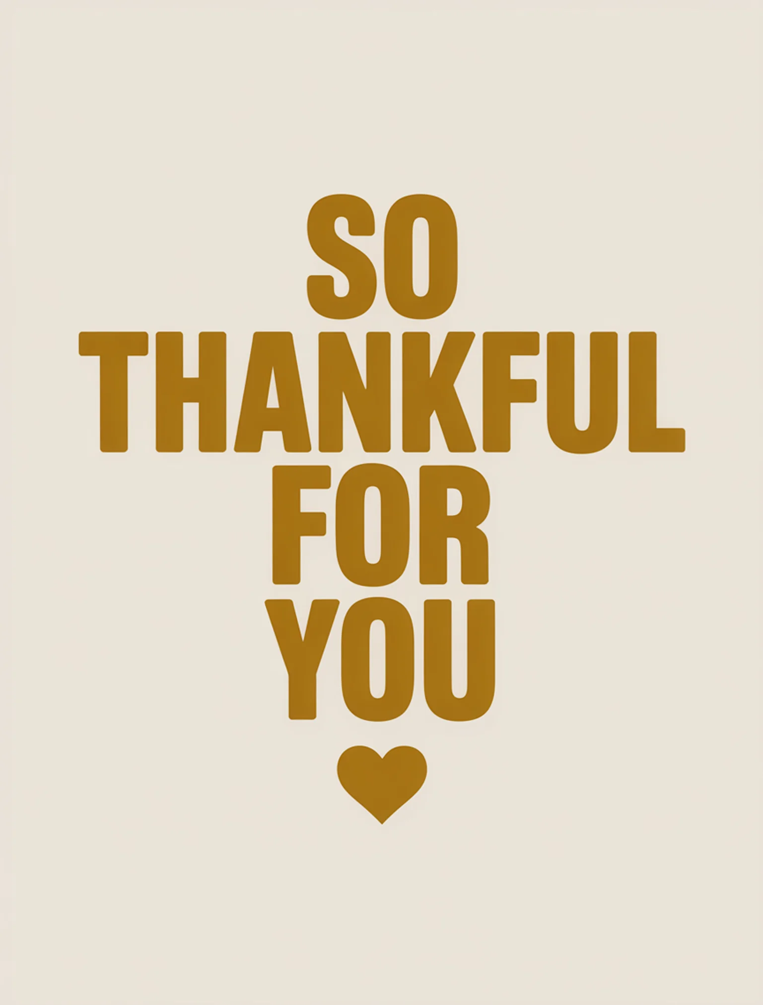 Thankful for You Minimal