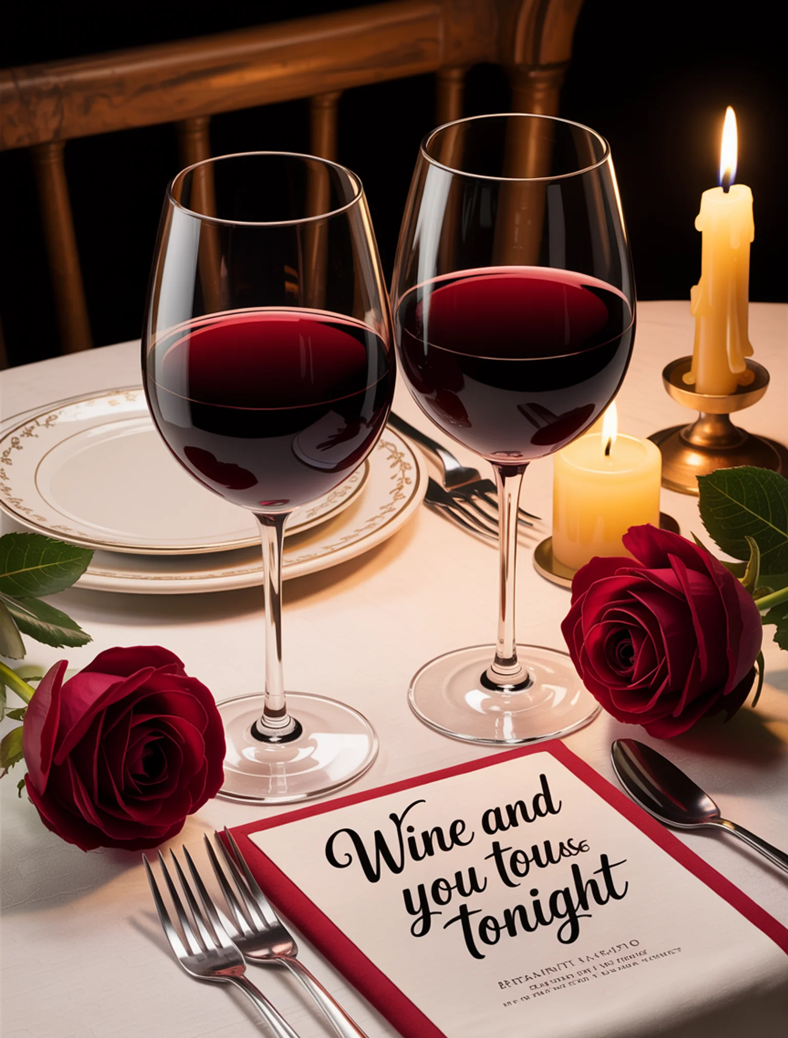 Wine and Roses Photo