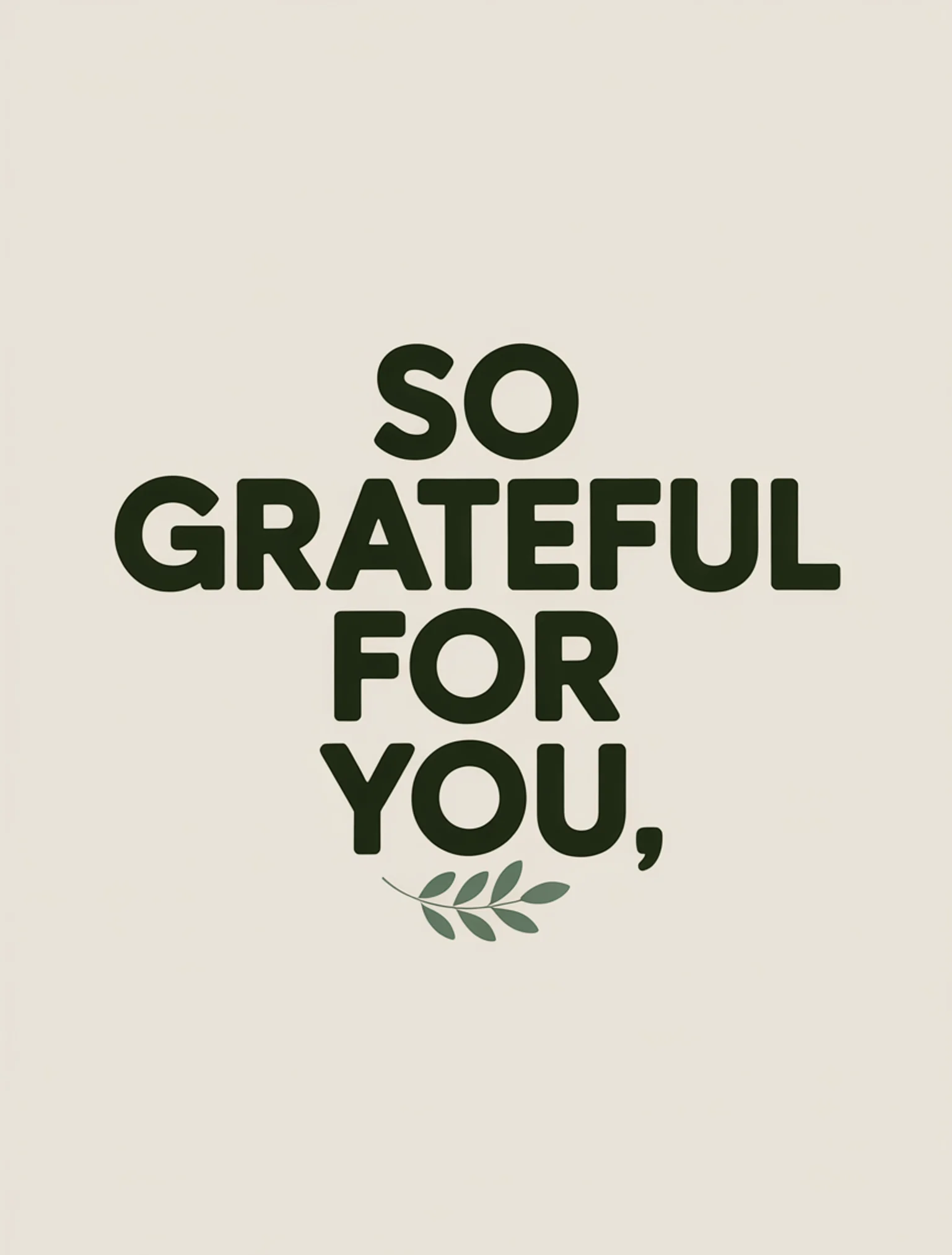 Grateful for You Minimal