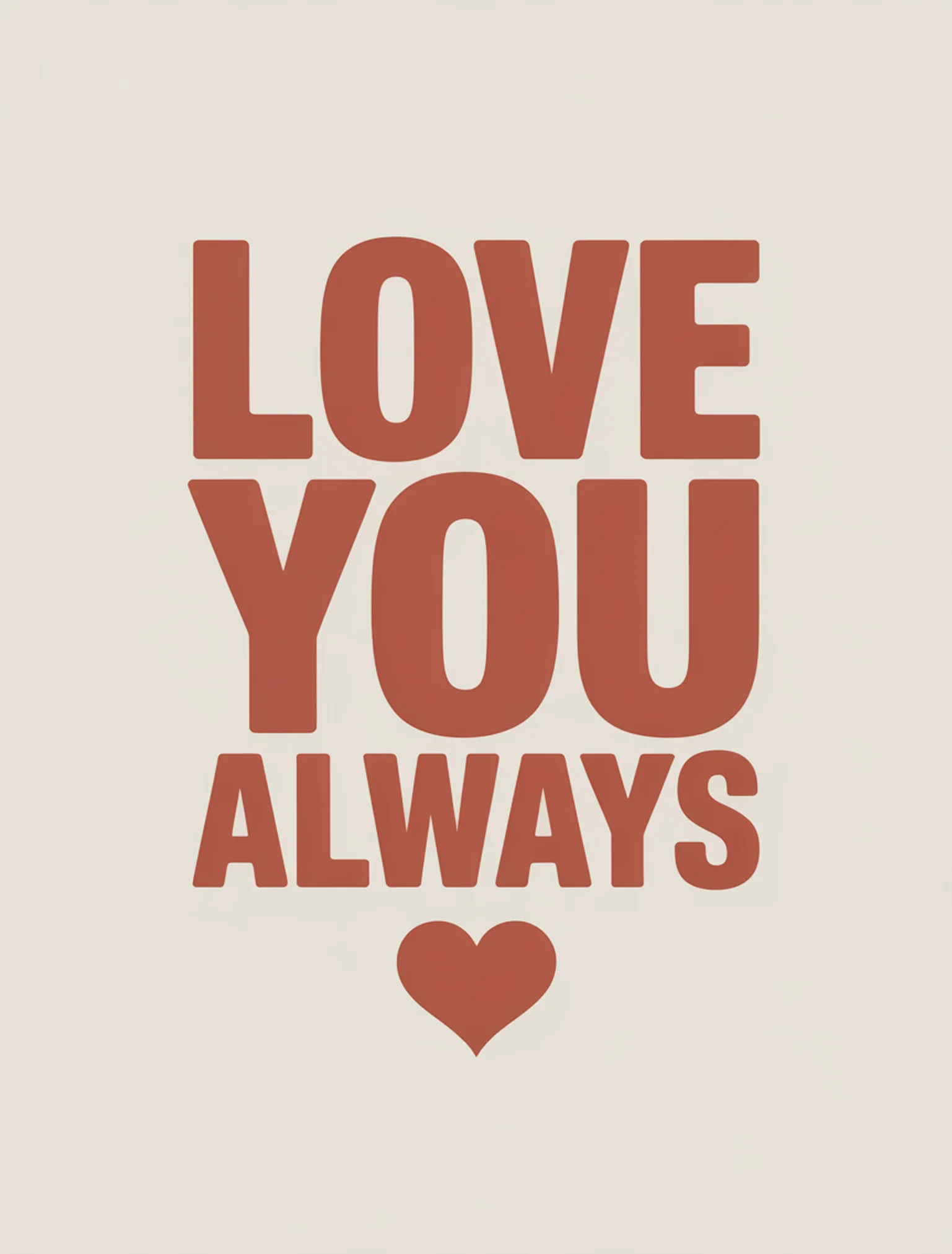 Love You Always Minimal