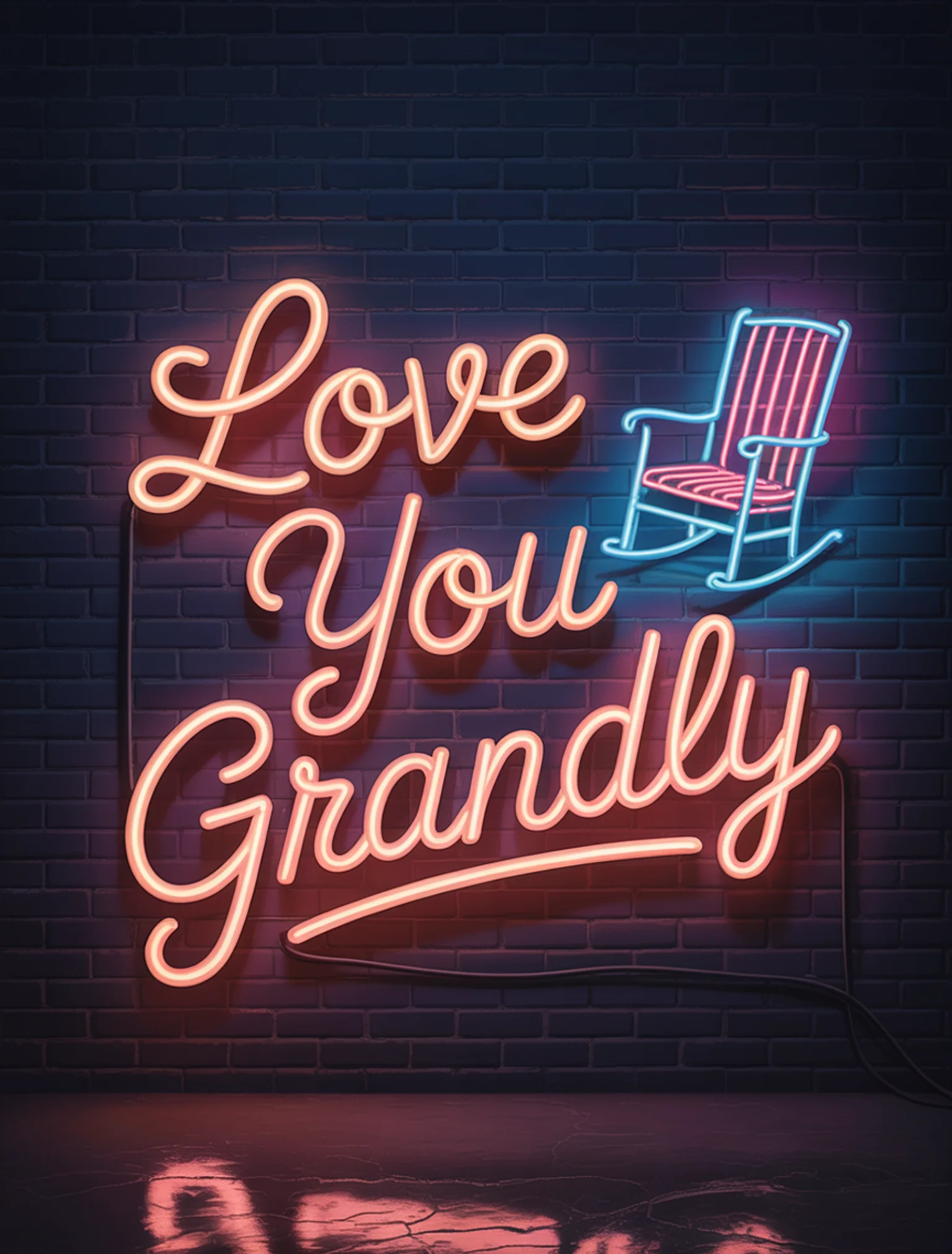 Love You Grandly Neon