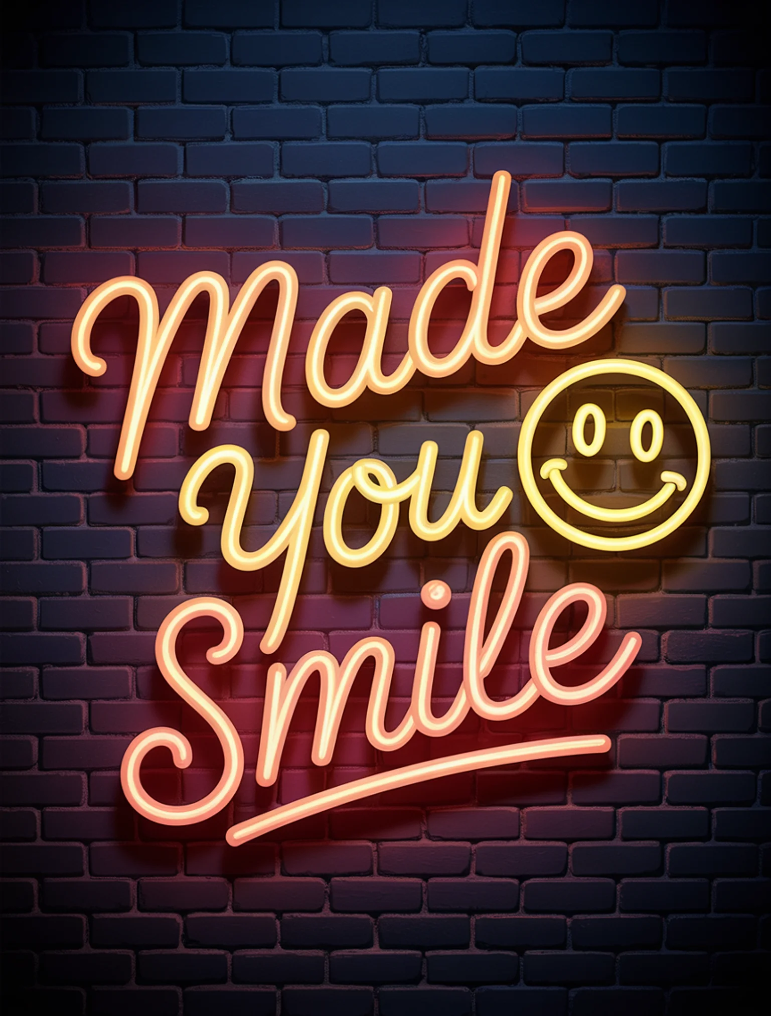 Made You Smile Neon