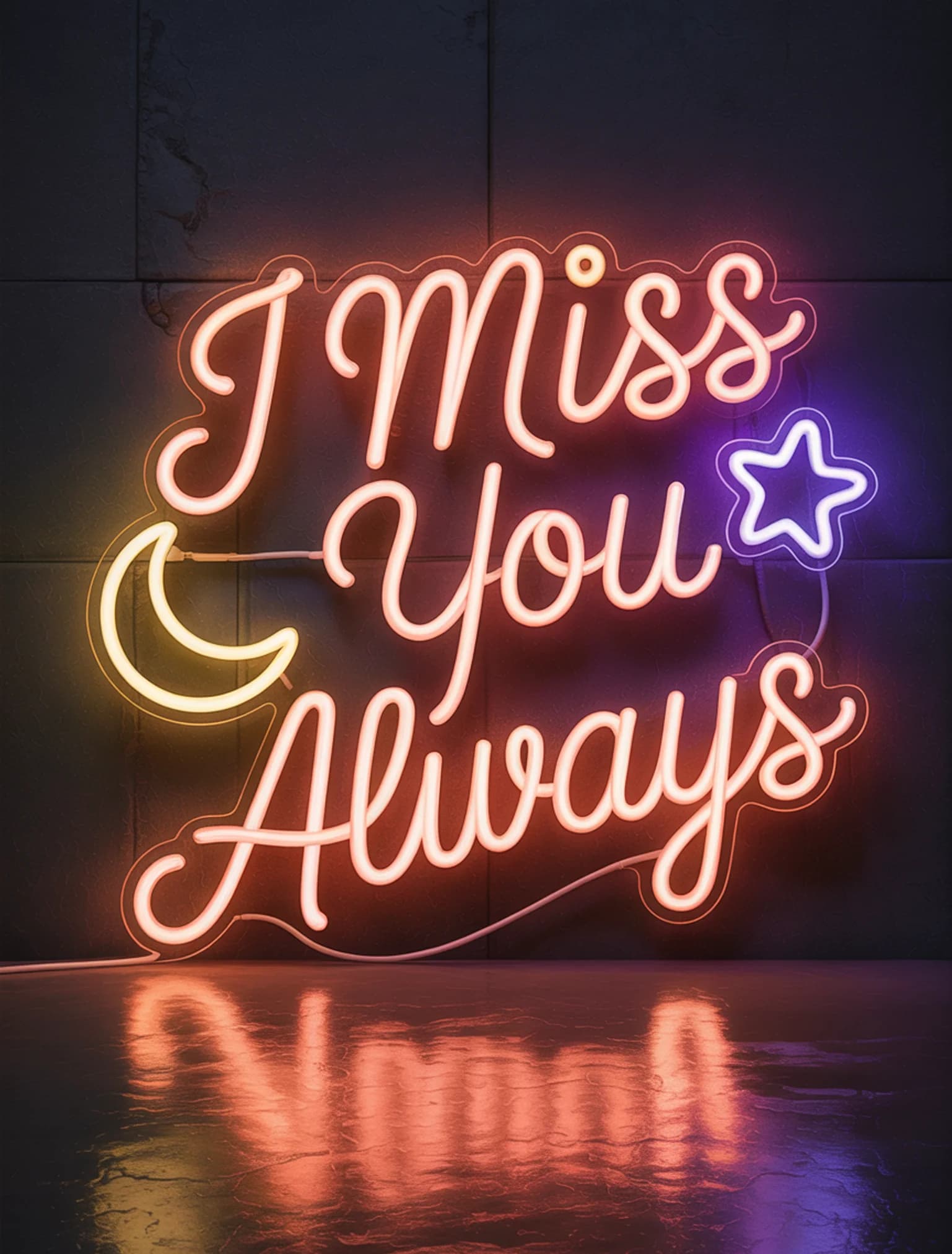 Miss You Always Neon