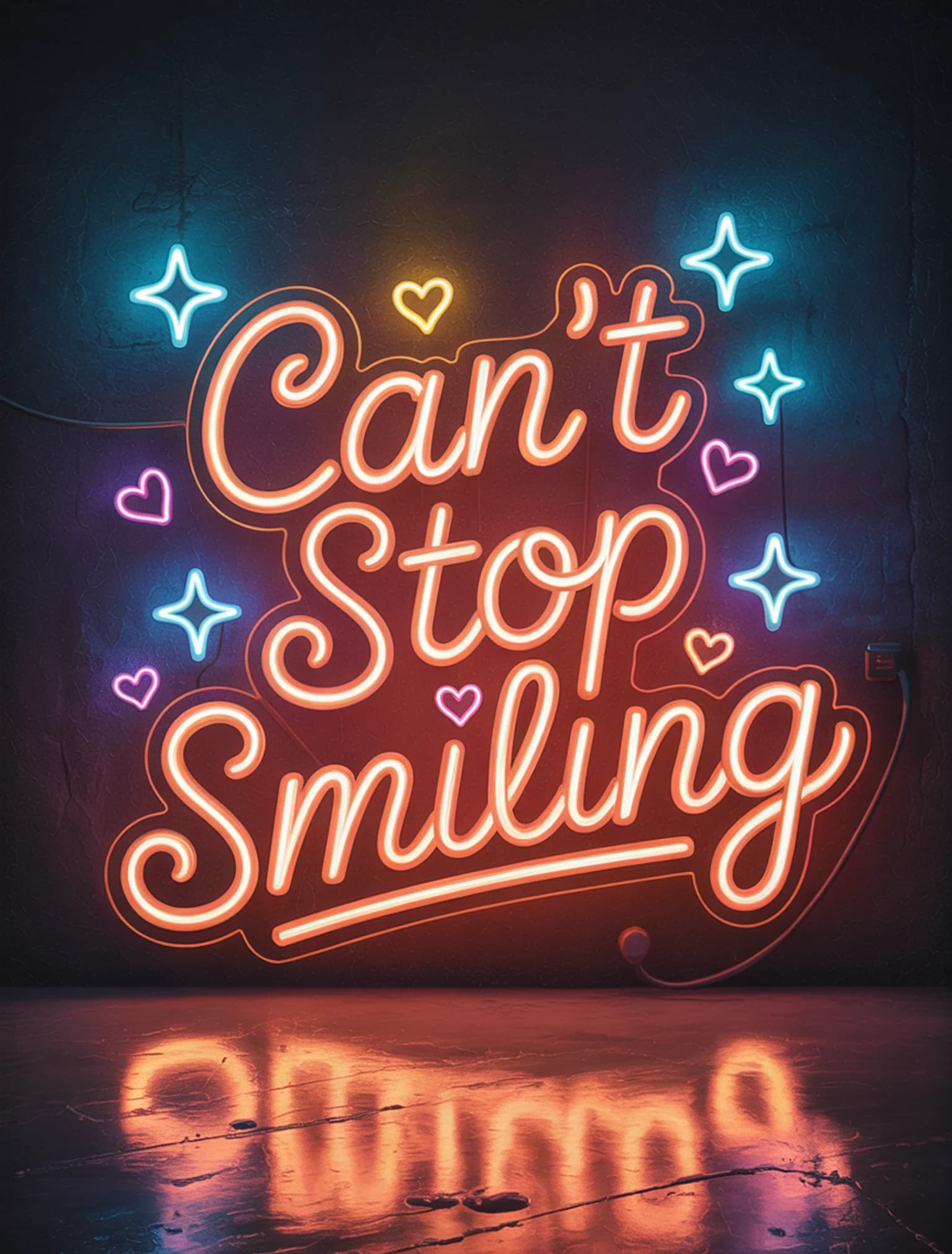Can't Stop Smiling Neon