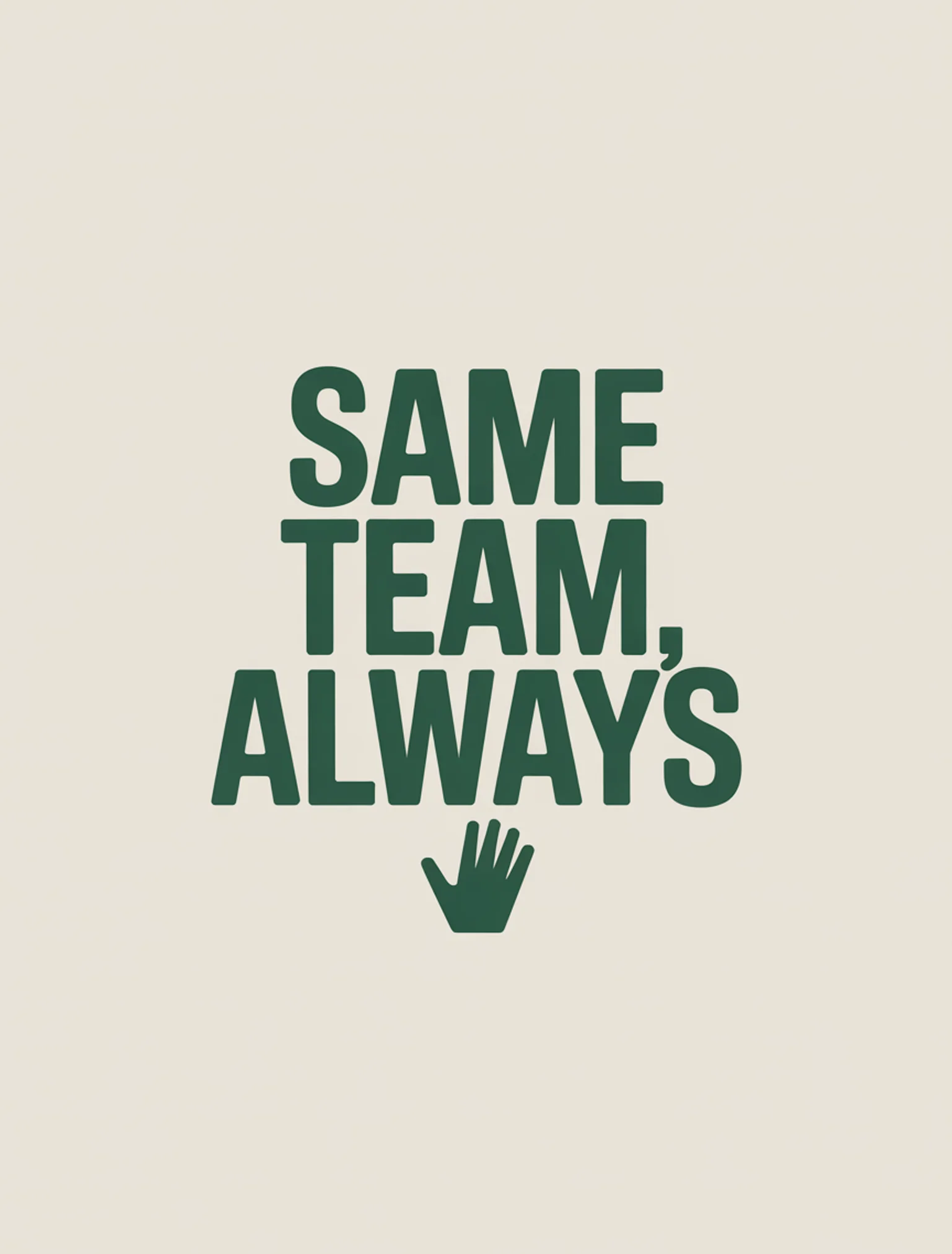 Same Team Minimal