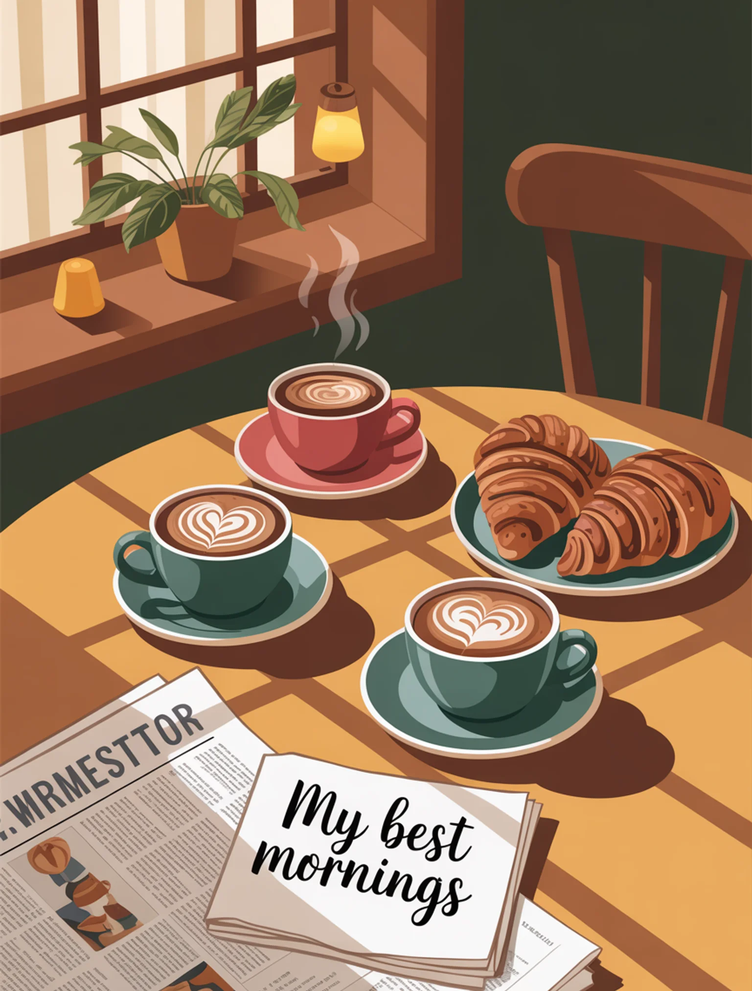 Morning Ritual Scene