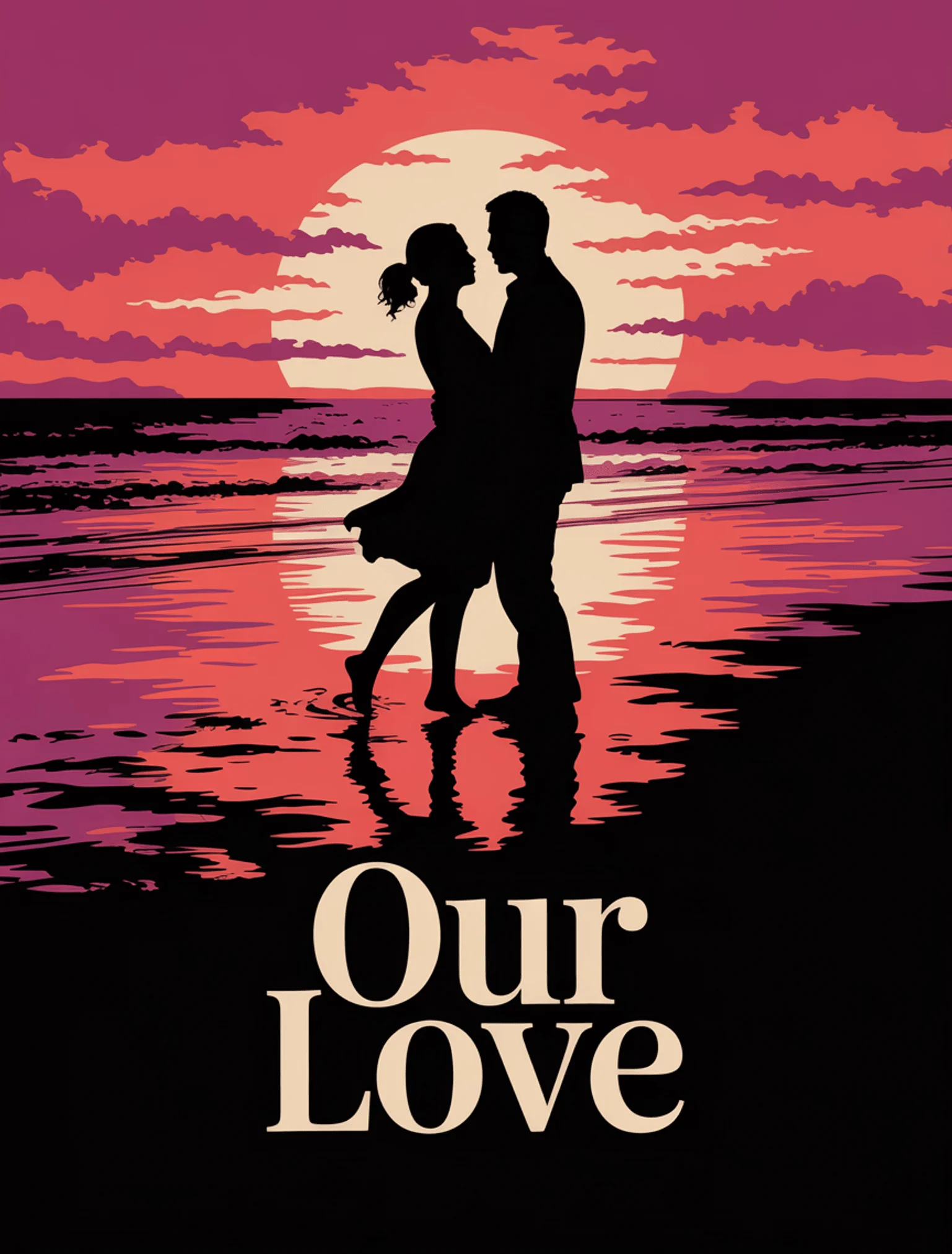 Couple Silhouette Sunset