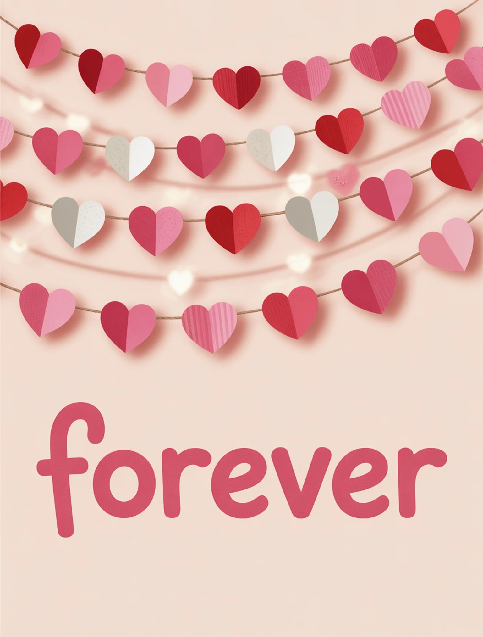 Paper Hearts Garland