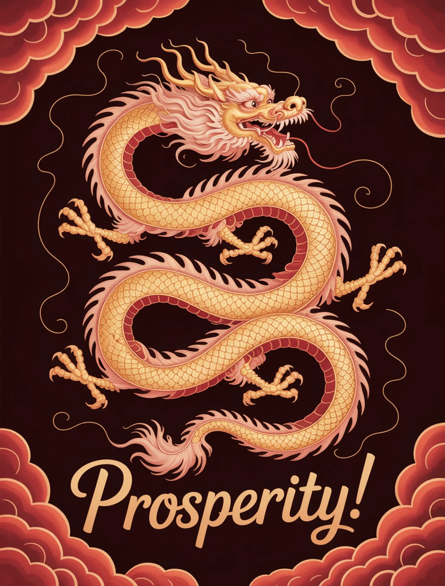 Golden Dragon Clouds