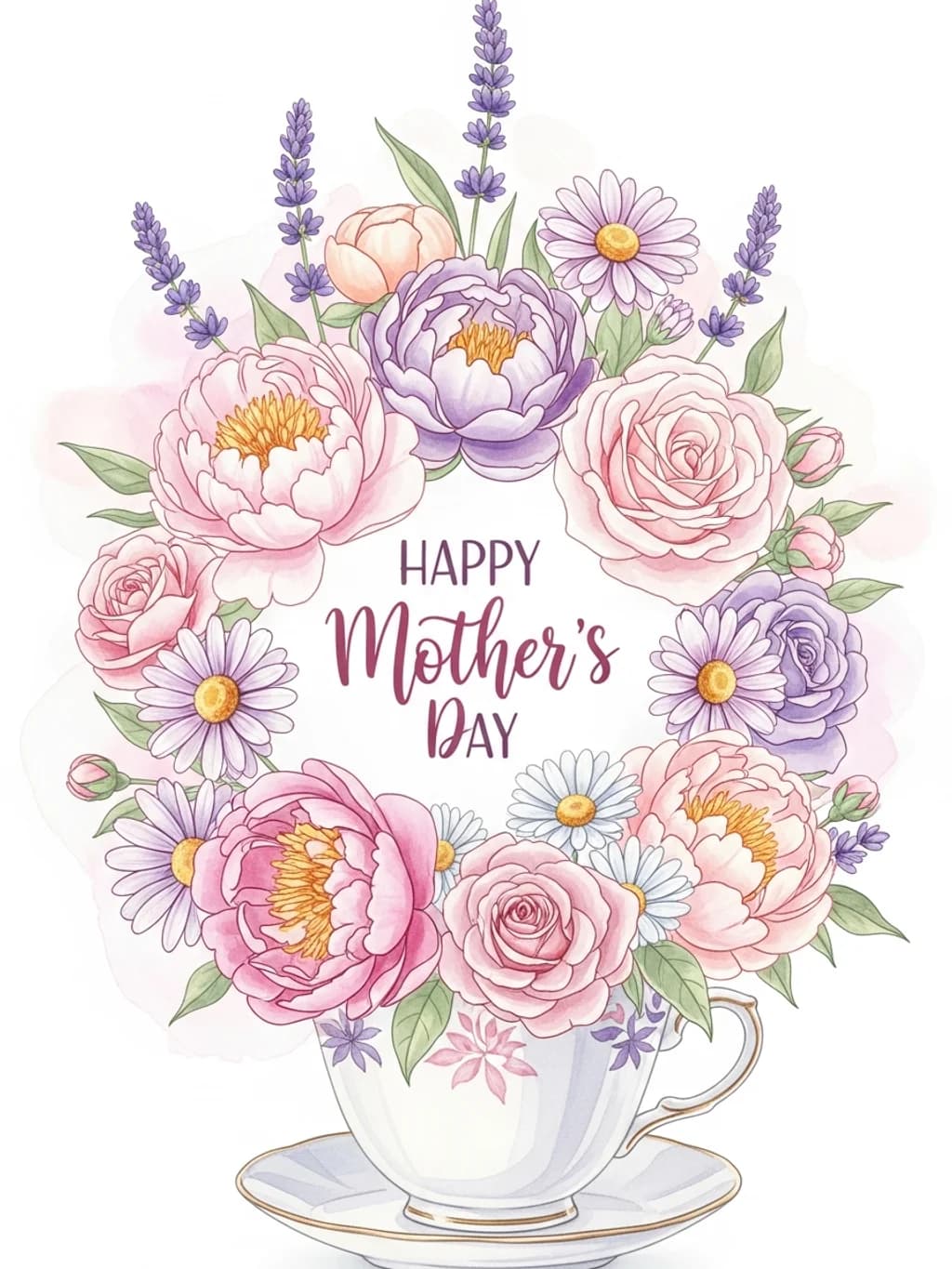 Happy Mothers Day Teacup