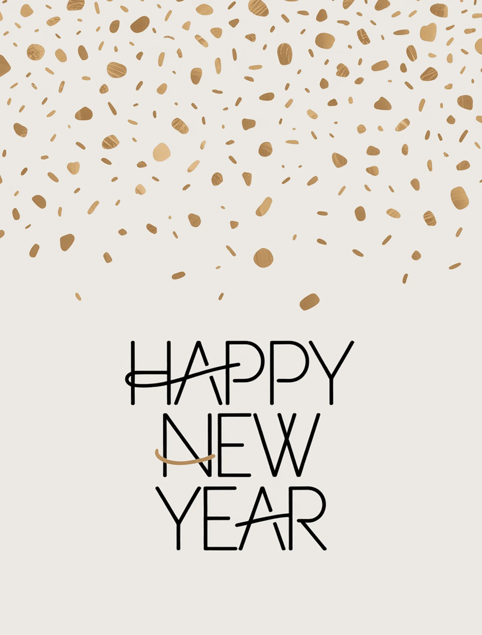 Gold Confetti Minimal