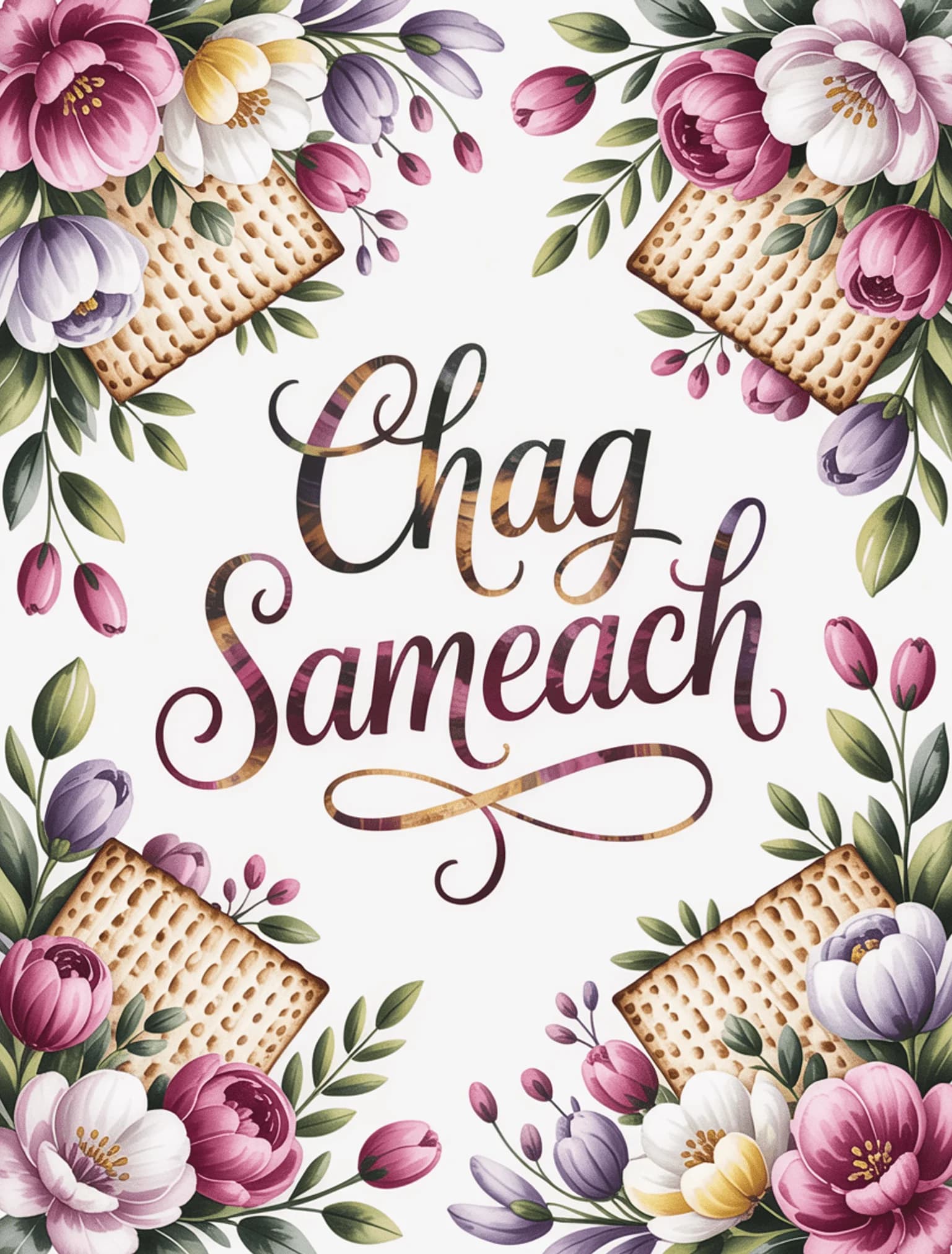 Matzah Spring Flowers