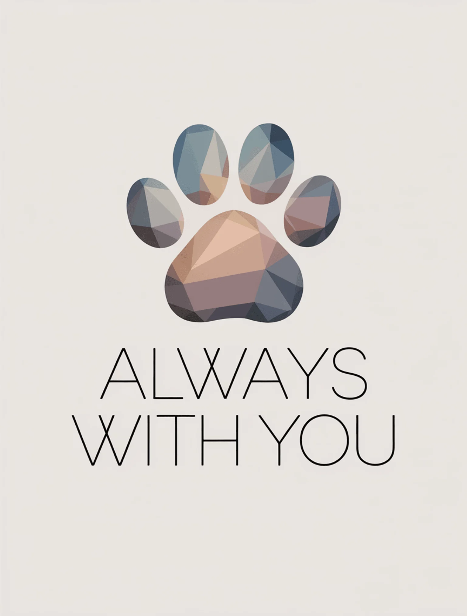 Geometric Paw Modern