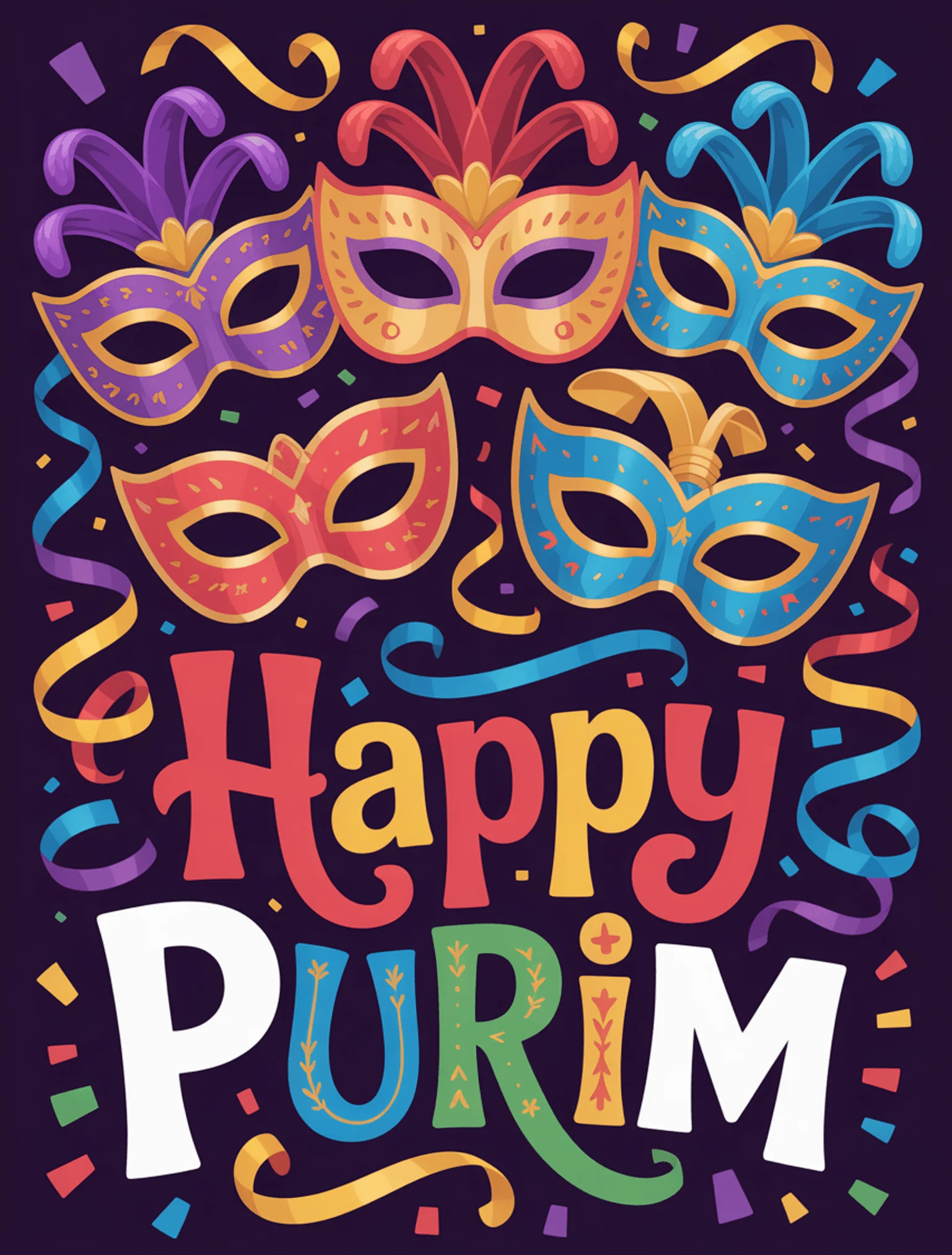 Colorful Masks Celebration