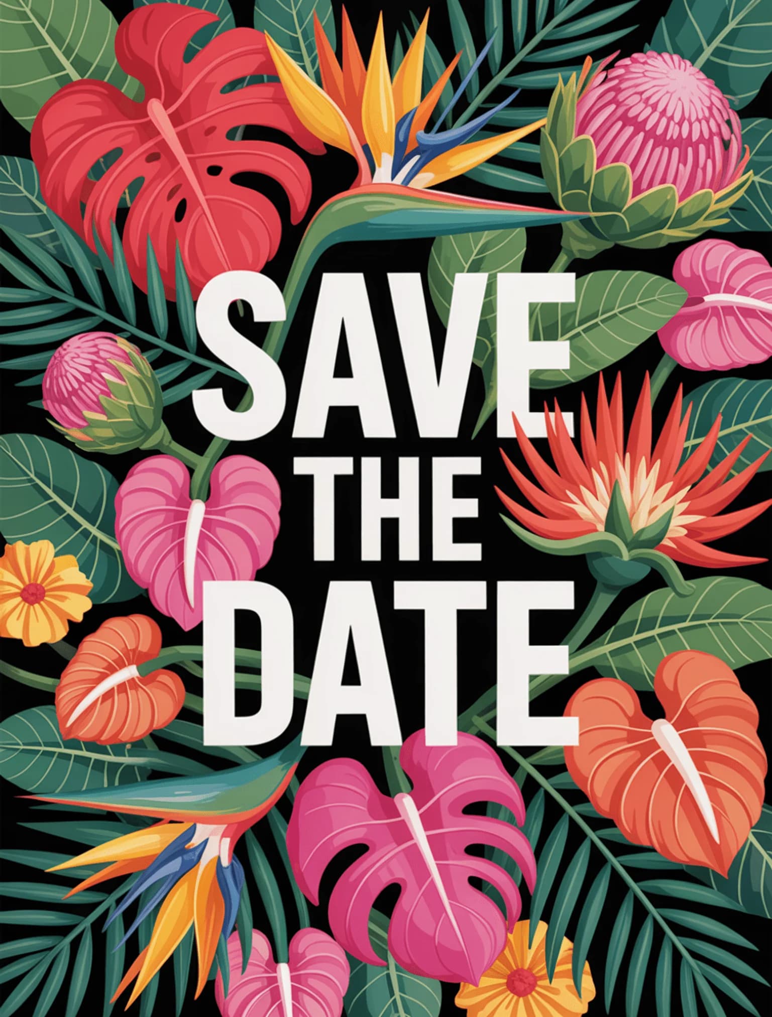 Bright Tropical Floral