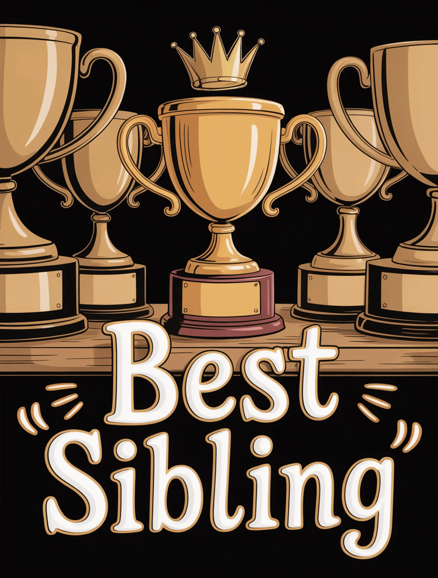 Trophy Best Sibling