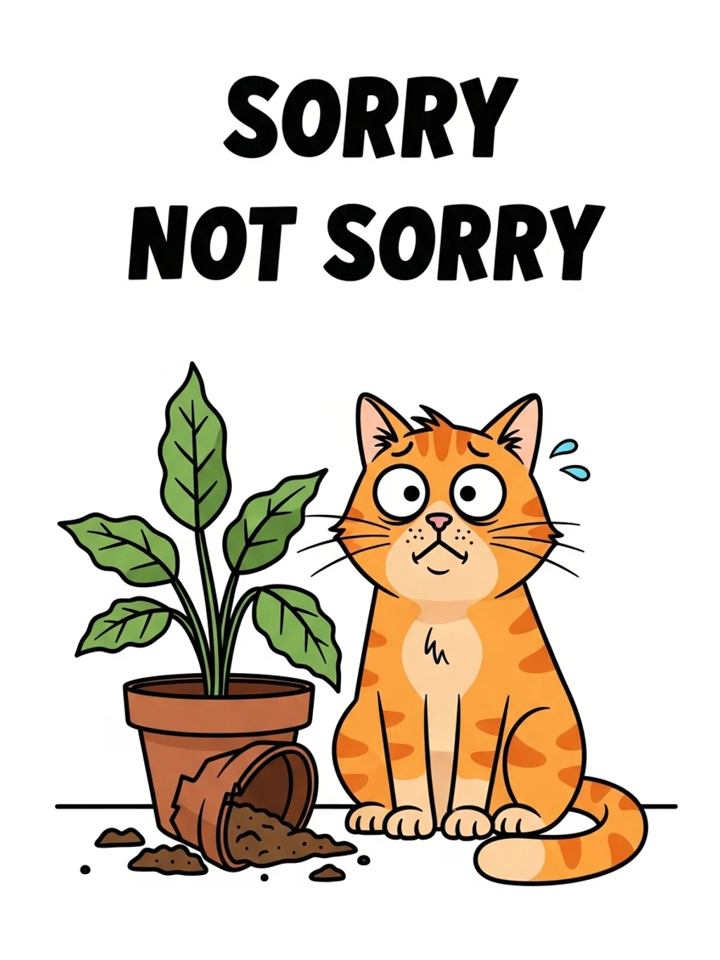 Sorry Not Sorry Cat