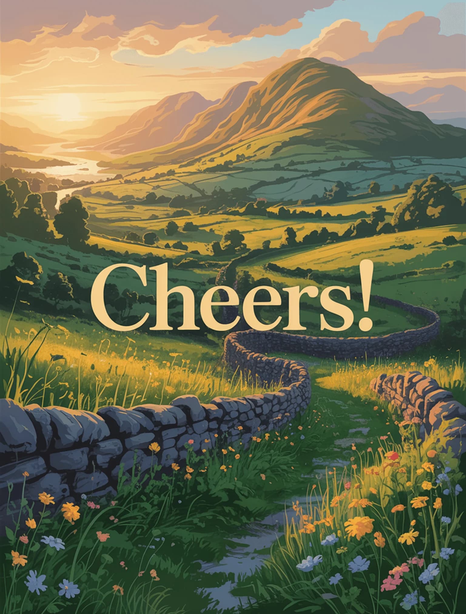 Irish Landscape Sunset